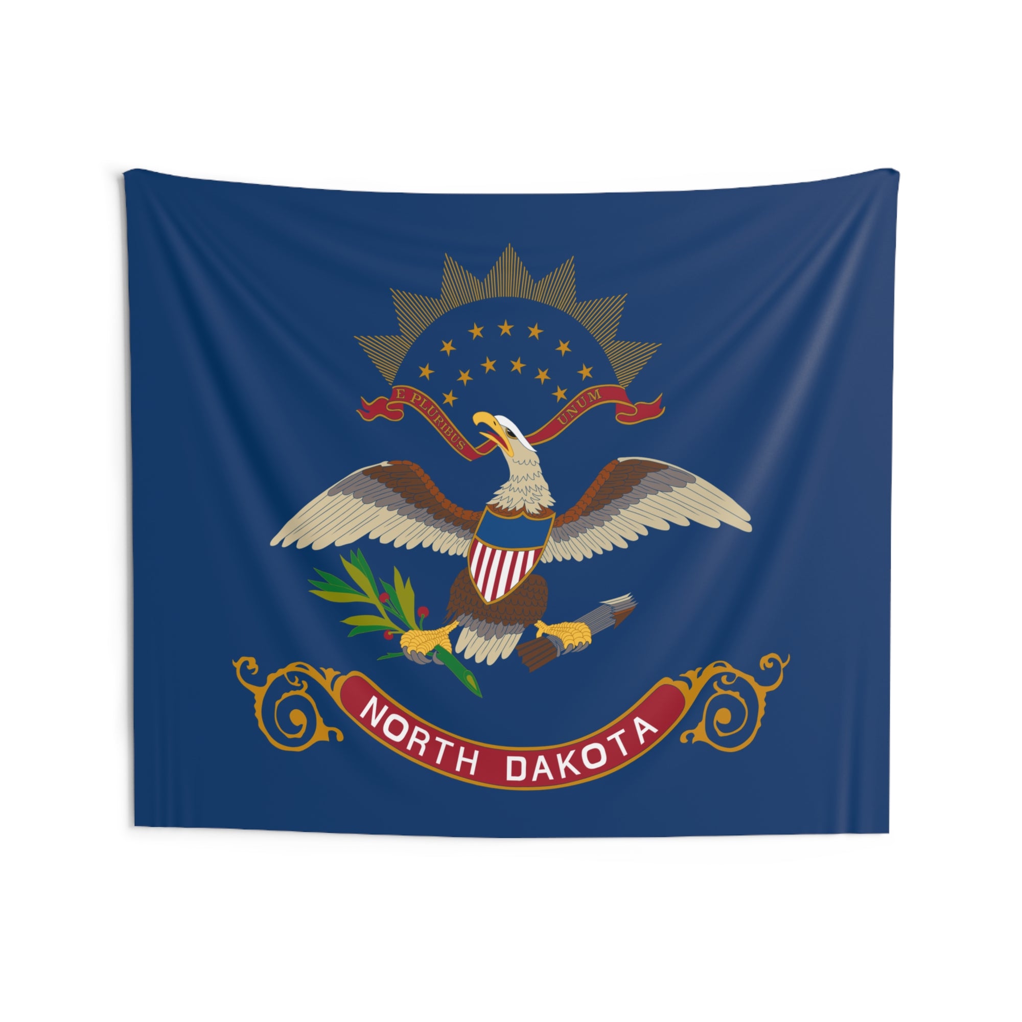 North Dakota State Flag Wall Hanging Tapestry-Express Your Love Gifts