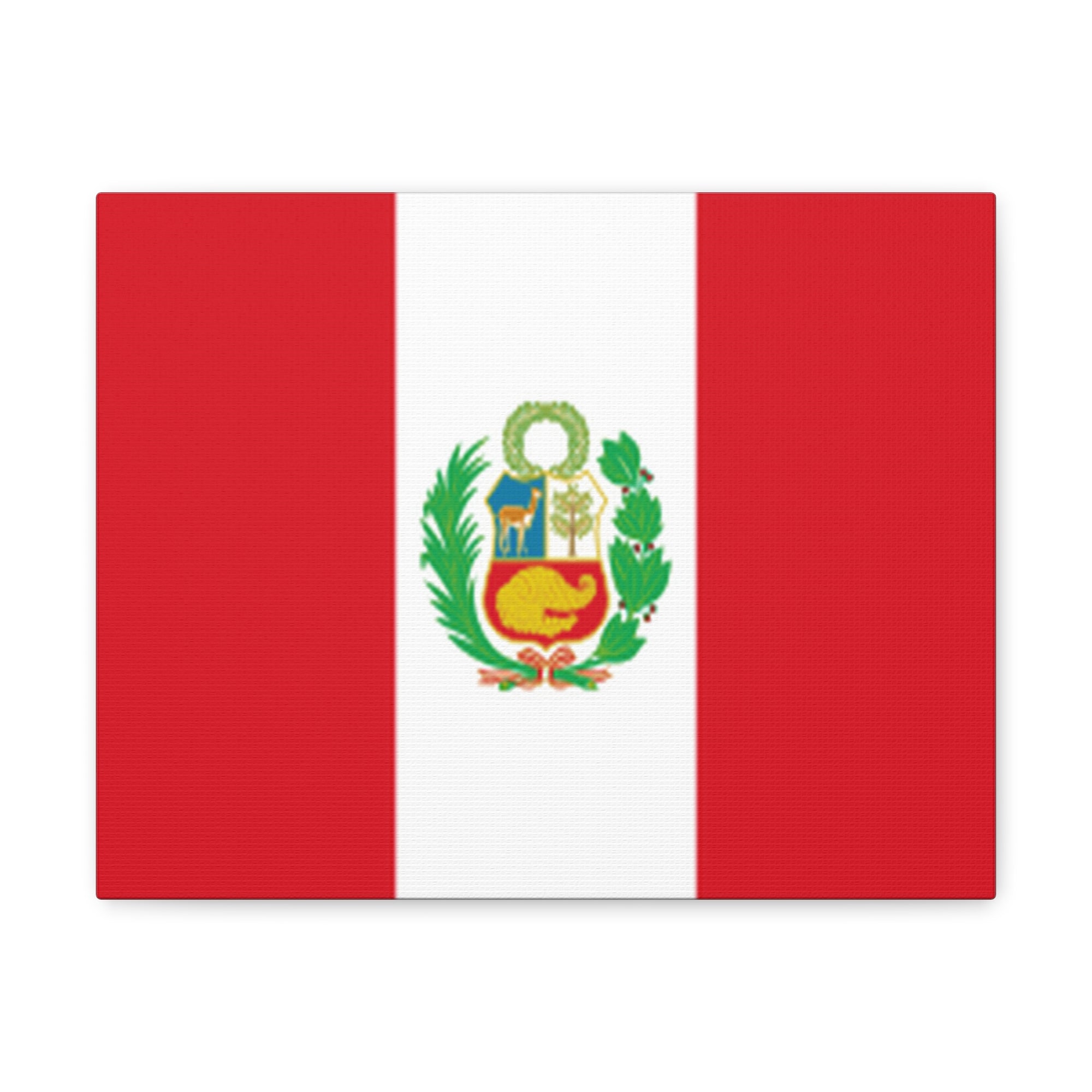 Peru Country Flag Canvas Vibrant Wall Art Unframed Home Decor-Express Your Love Gifts