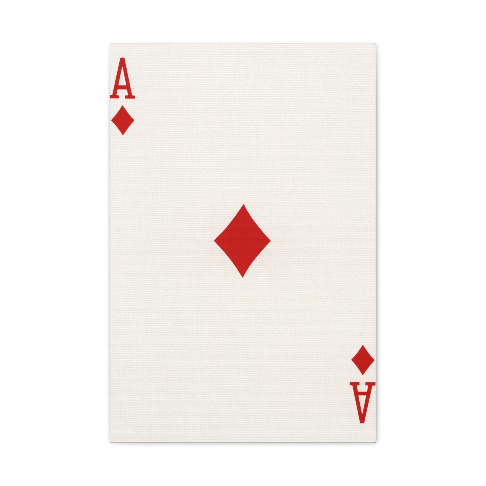 Ace Of Diamonds Playing Card Canvas Wall Art for Home Decor Ready-to-Hang-Express Your Love Gifts