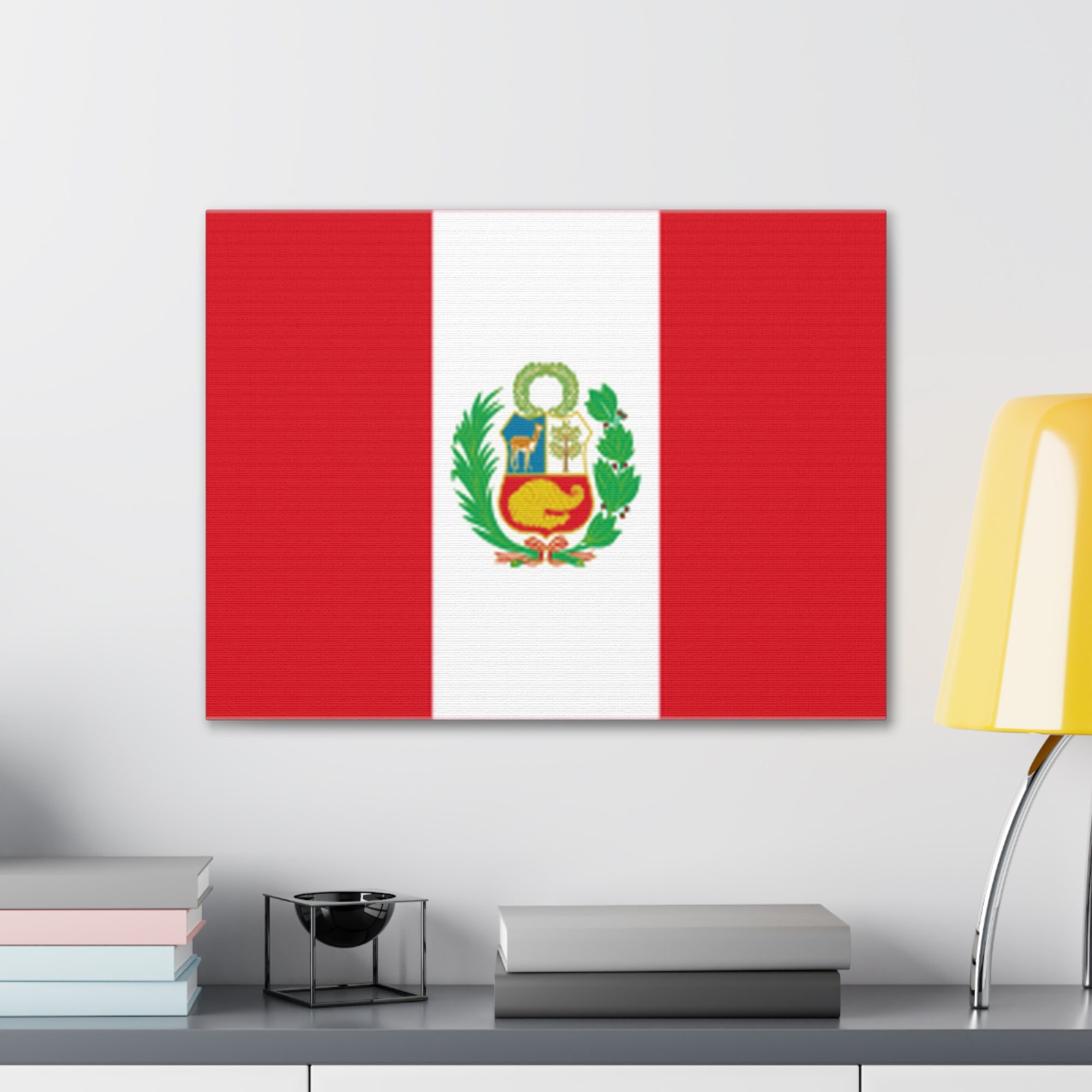 Peru Country Flag Canvas Vibrant Wall Art Unframed Home Decor-Express Your Love Gifts