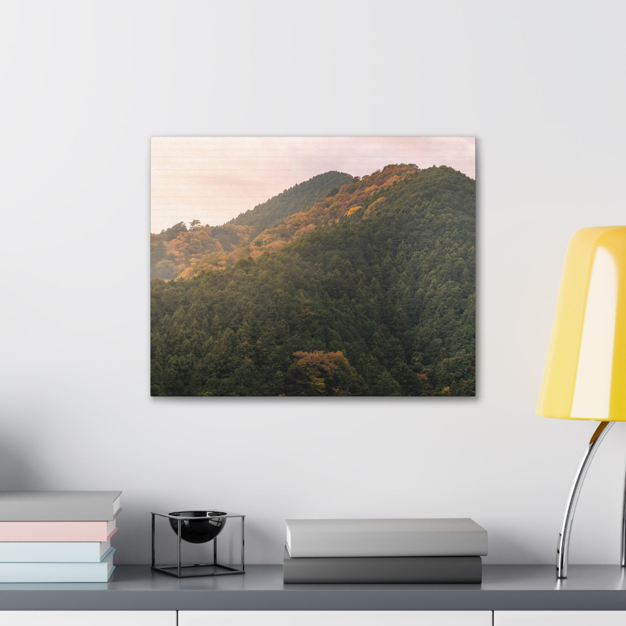 Beautiful Golden MountainsNature Wilderness Photography Canvas Wall Art for Home Decor Ready-to-Hang-Express Your Love Gifts