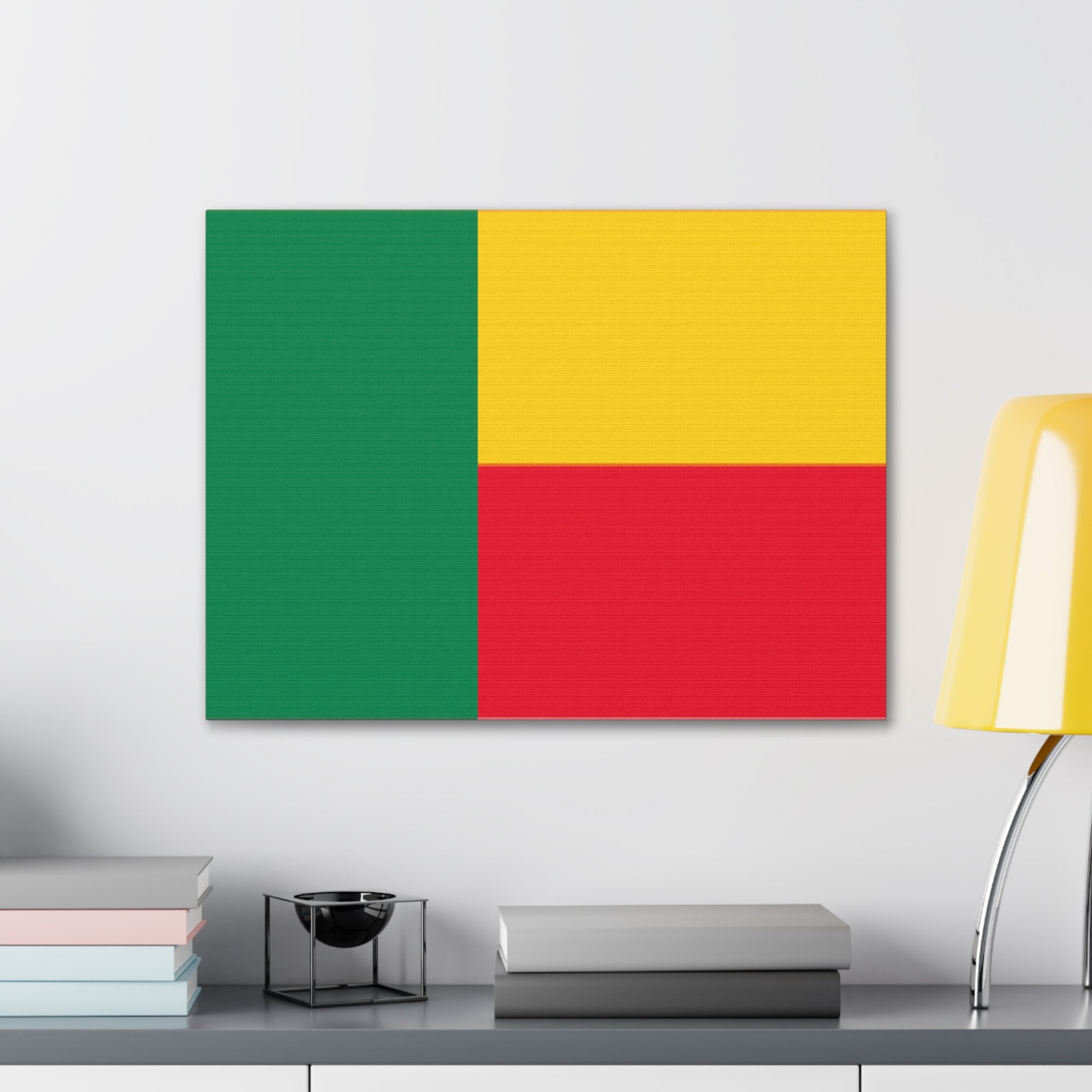 Benin Country Flag Canvas Vibrant Wall Art Unframed Home Decor-Express Your Love Gifts