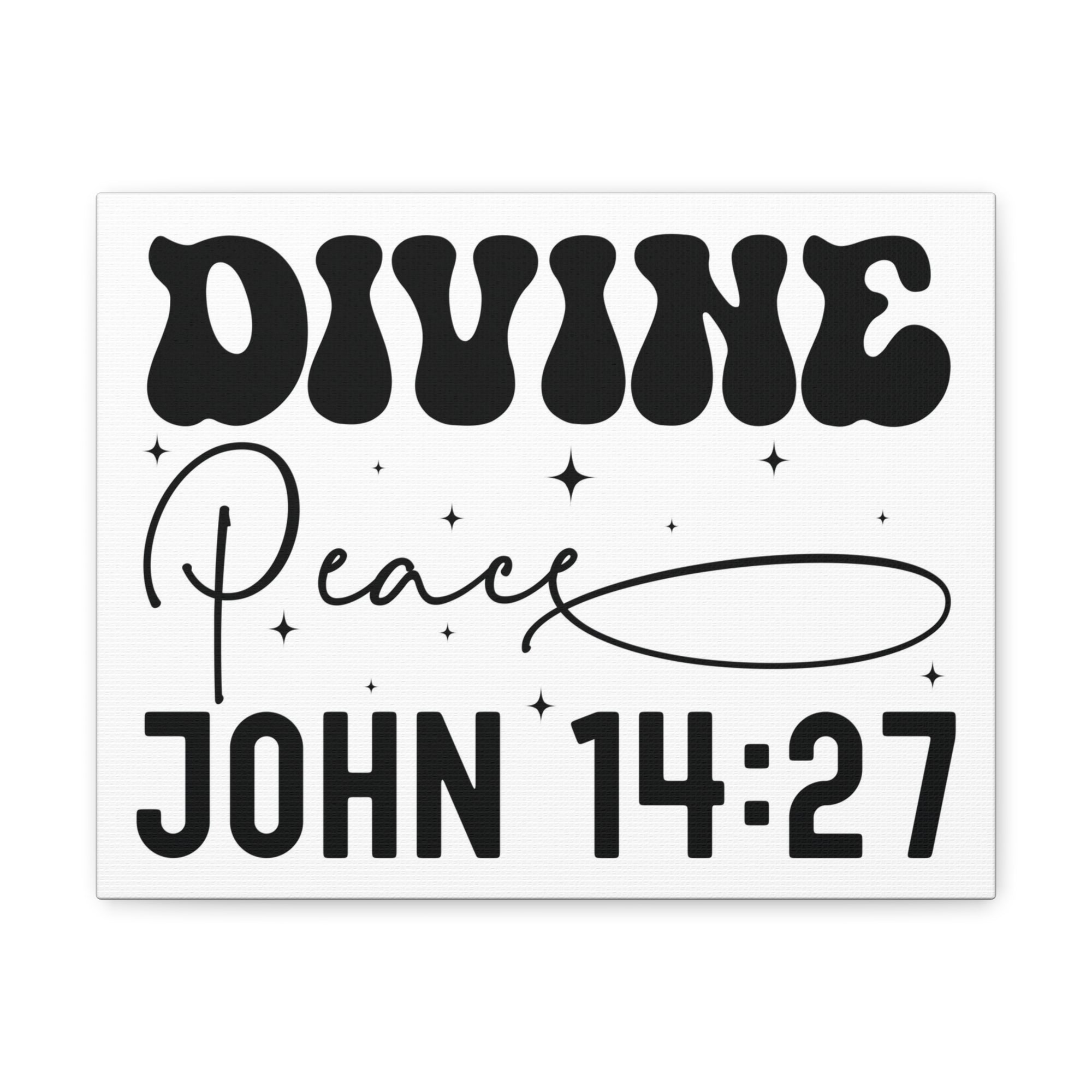 Scripture Walls John 14:27 Divine Peace Bible Verse Canvas Christian Wall Art Ready to Hang Unframed-Express Your Love Gifts