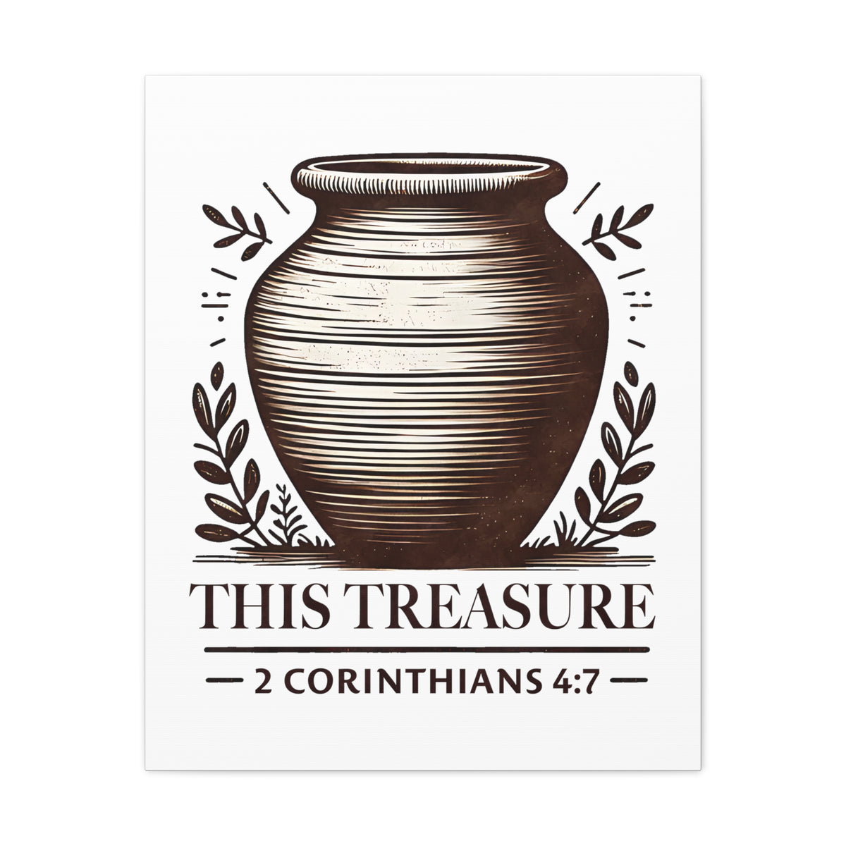 Scripture Walls 2 Corinthians 4:7 This Treasure Bible Verse Canvas Christian Wall Art Ready to Hang Unframed-Express Your Love Gifts