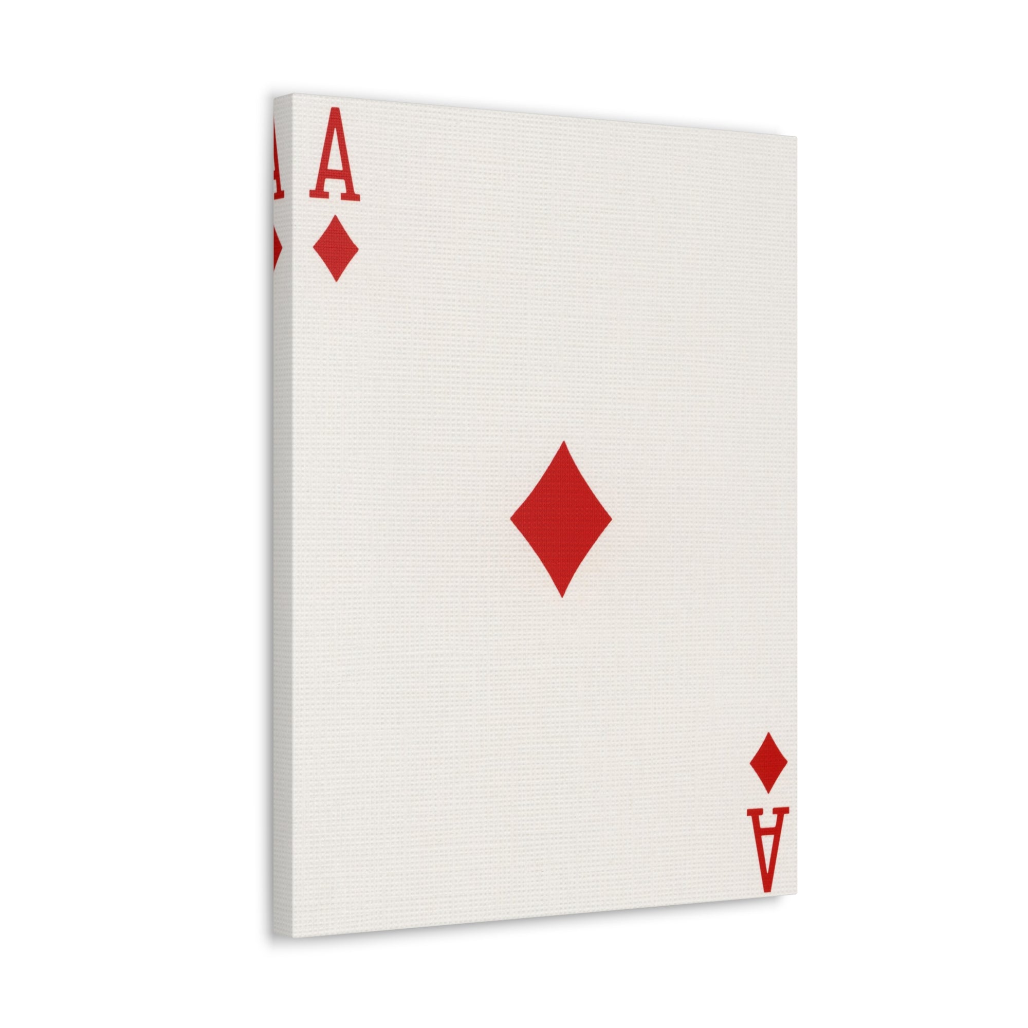 Ace Of Diamonds Playing Card Canvas Wall Art for Home Decor Ready-to-Hang-Express Your Love Gifts