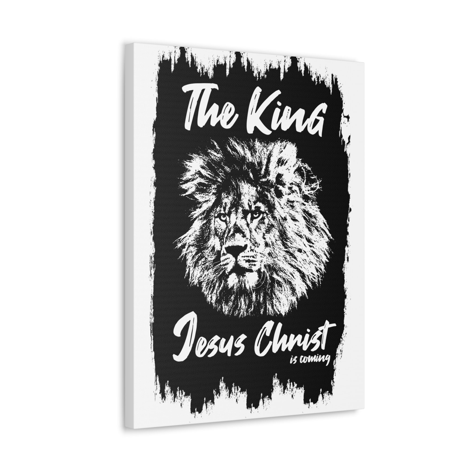 Scripture Walls King Jesus is Coming Bible Verse Canvas Christian Wall Art Ready to Hang Unframed-Express Your Love Gifts