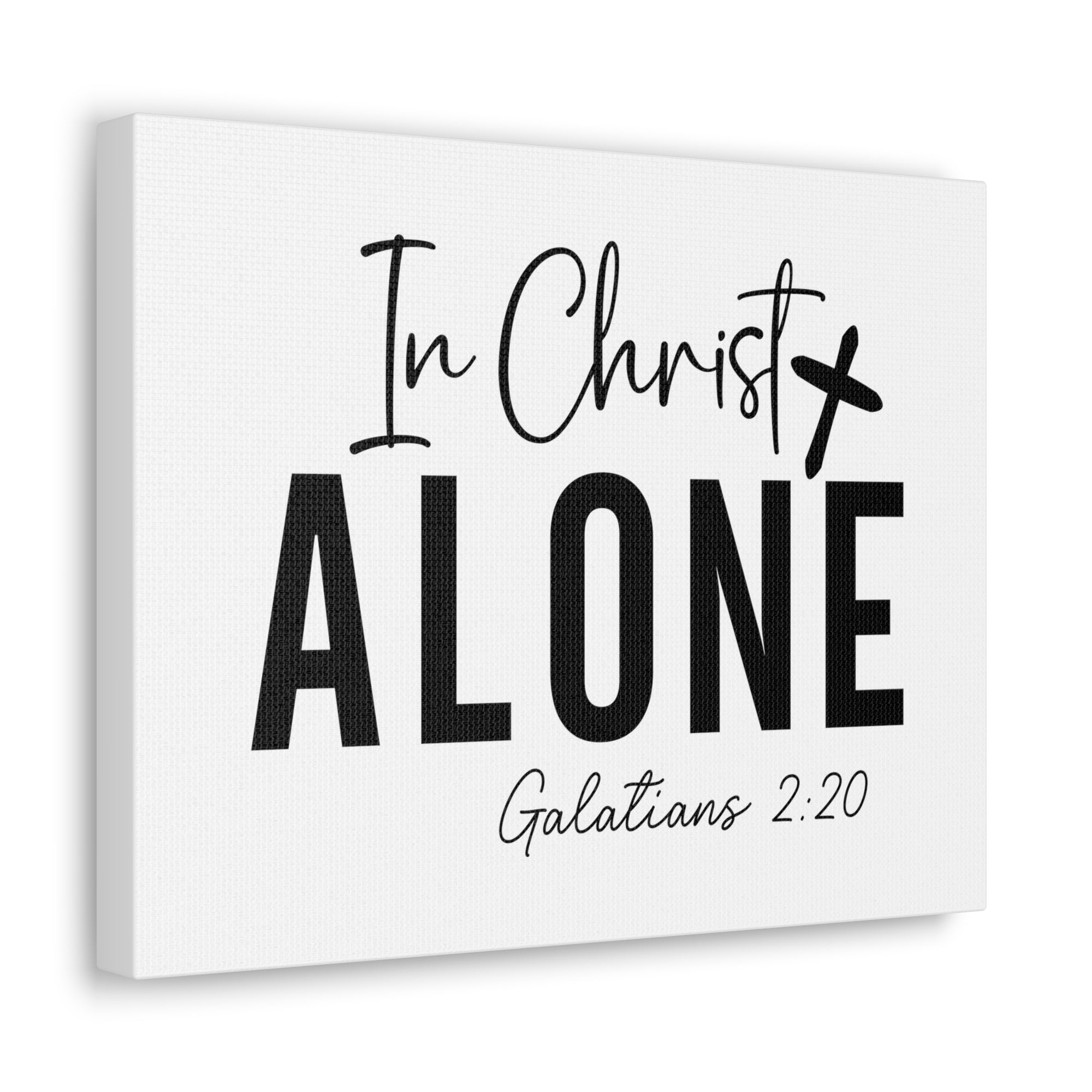 Scripture Walls Galatians 2:20 In Christ Alone Bible Verse Canvas Christian Wall Art Ready to Hang Unframed-Express Your Love Gifts