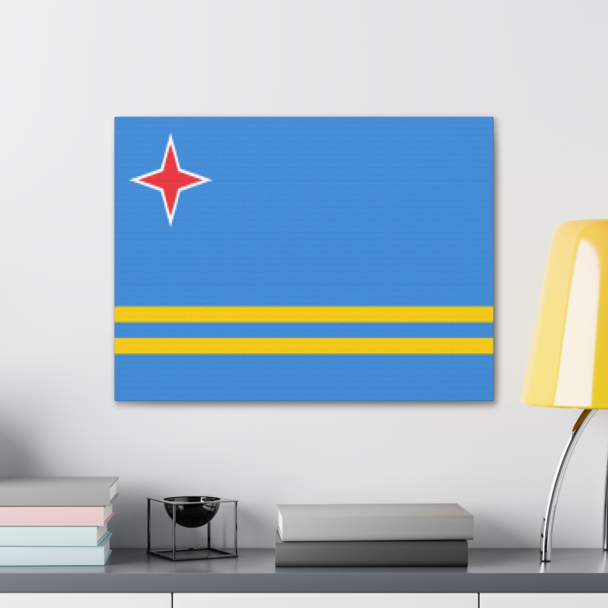 Aruba Country Flag Canvas Vibrant Wall Art Unframed Home Decor-Express Your Love Gifts