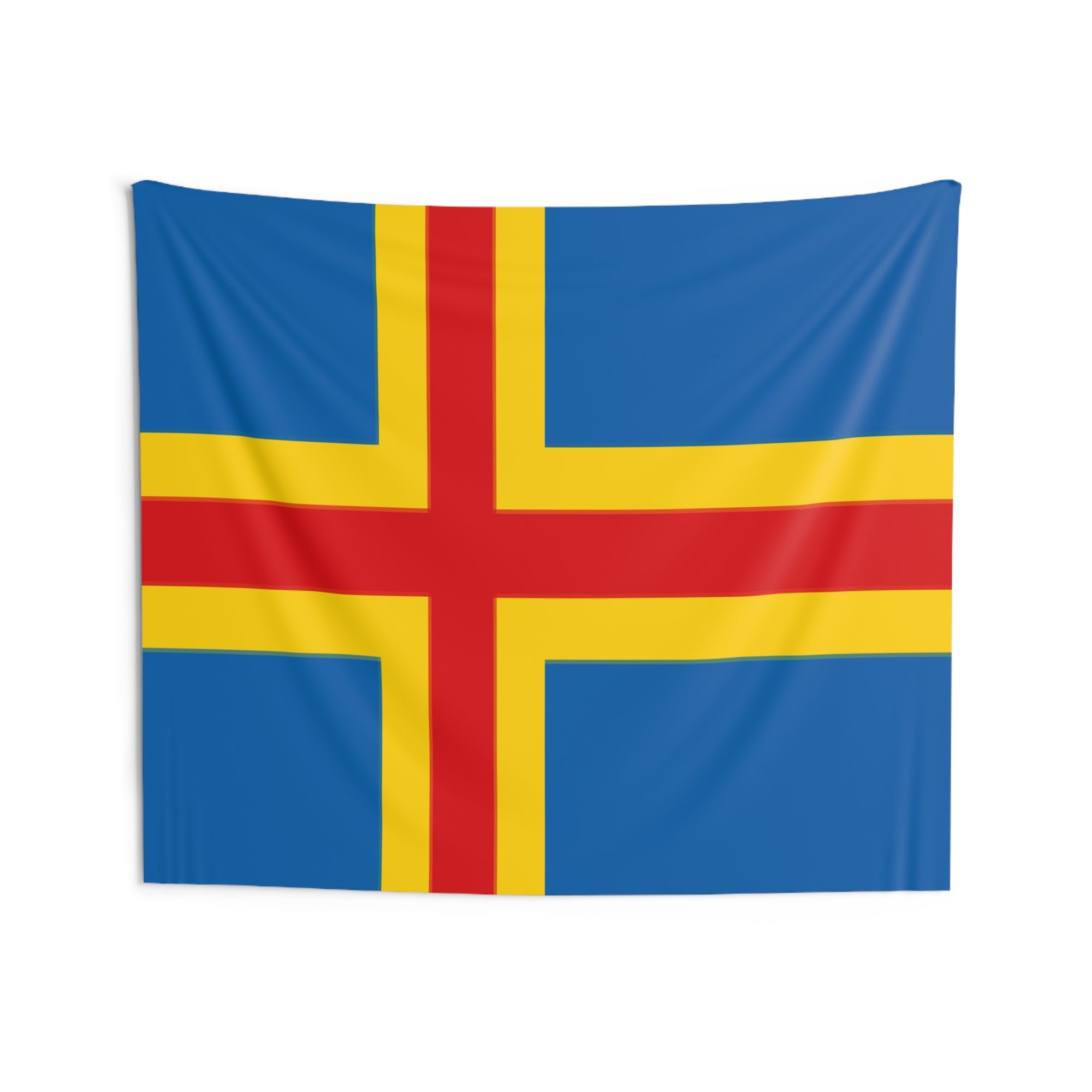 Aland Islands Country Flag Wall Hanging Tapestry-Express Your Love Gifts