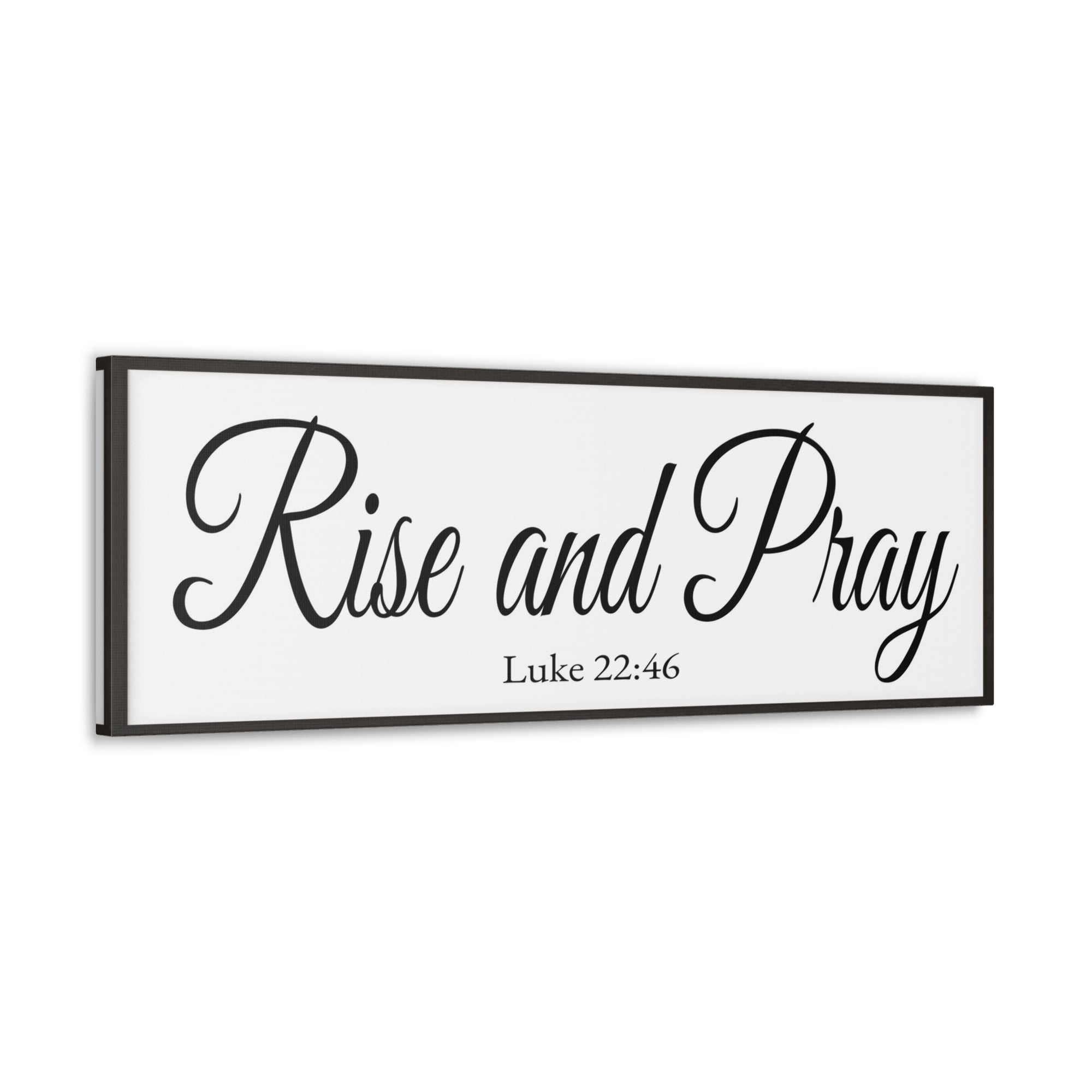 Scripture Walls Luke 22:46 White Bible Verse Canvas Christian Wall Art Ready to Hang Unframed-Express Your Love Gifts