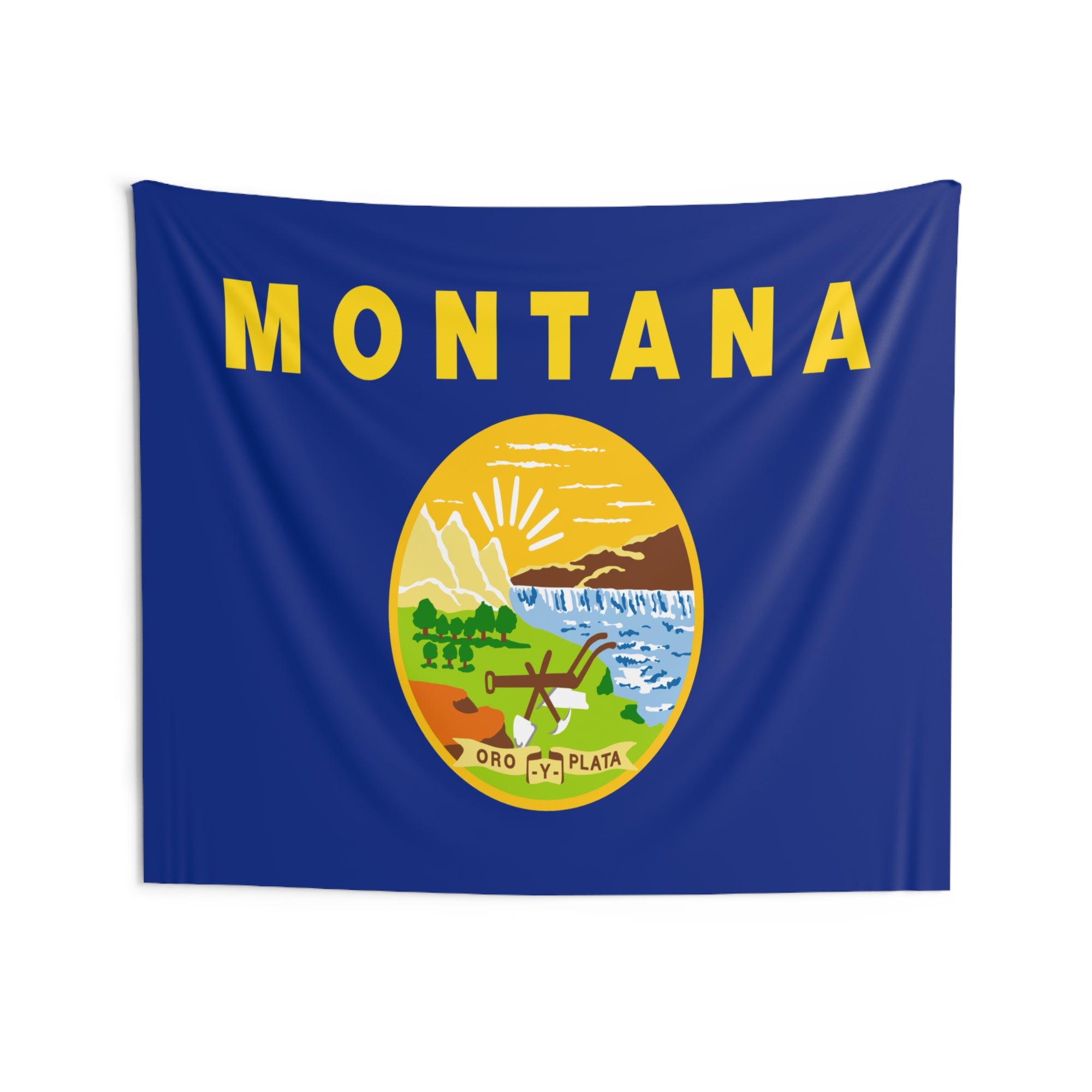 Montana State Flag Wall Hanging Tapestry-Express Your Love Gifts