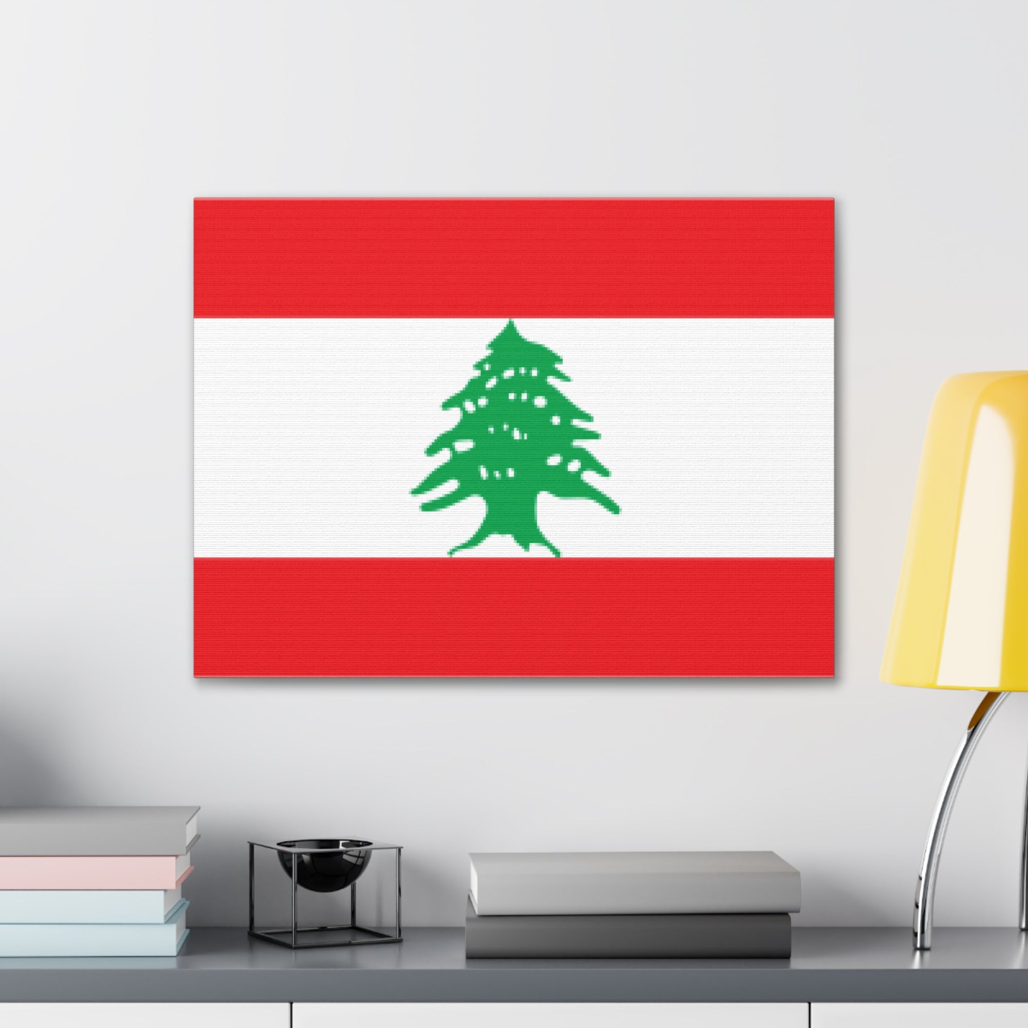 Lebanon Country Flag Canvas Vibrant Wall Art Unframed Home Decor-Express Your Love Gifts