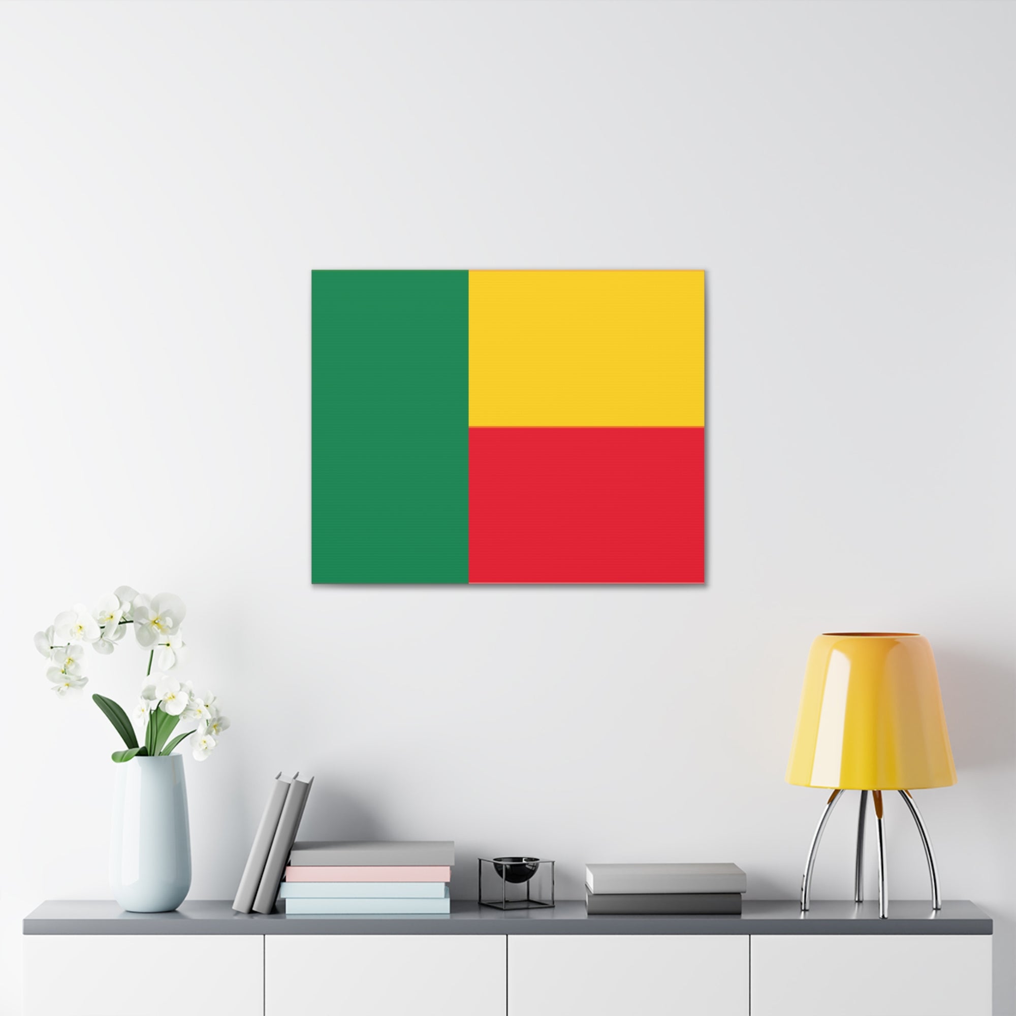 Benin Country Flag Canvas Vibrant Wall Art Unframed Home Decor-Express Your Love Gifts