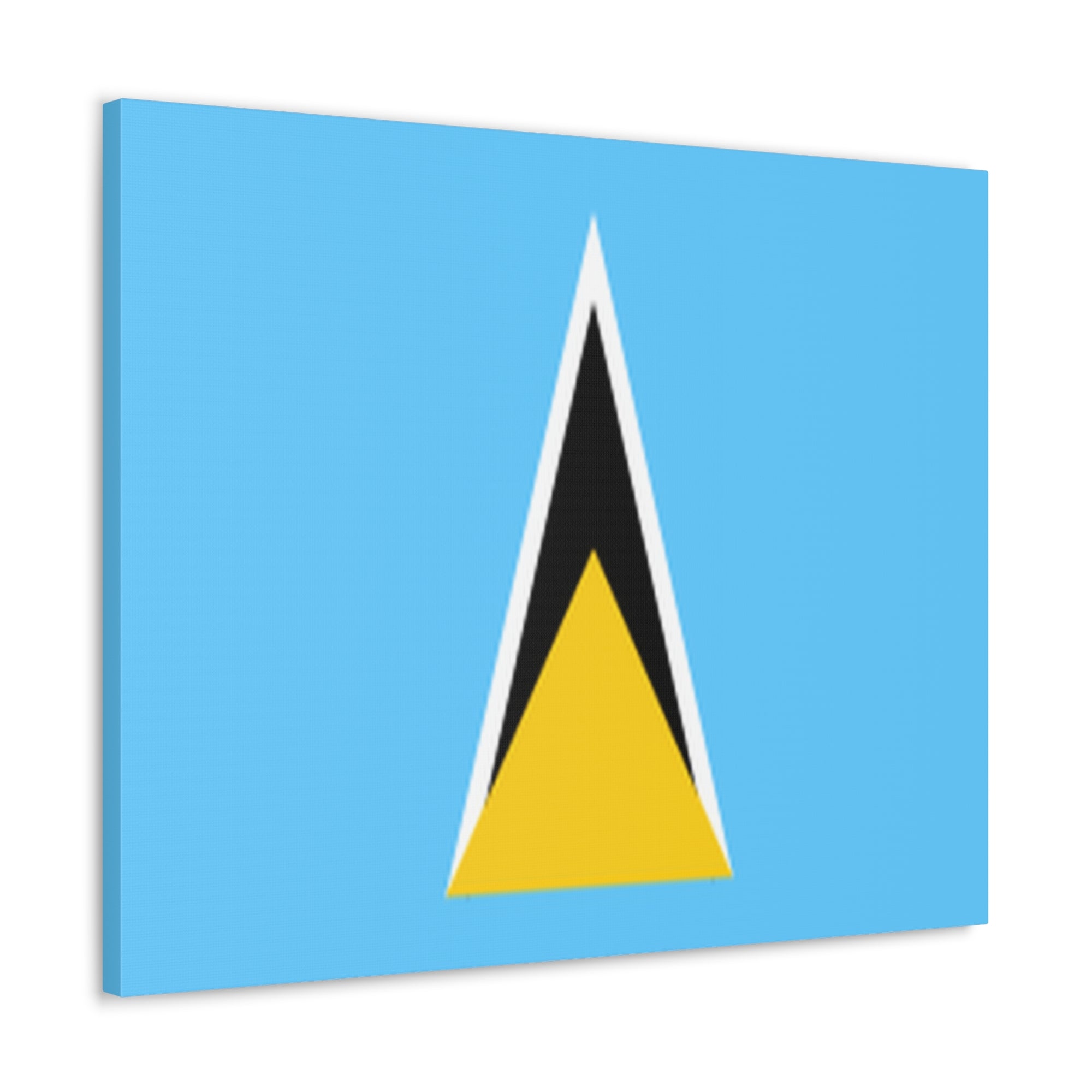 Saint Lucia Country Flag Canvas Vibrant Wall Art Unframed Home Decor-Express Your Love Gifts