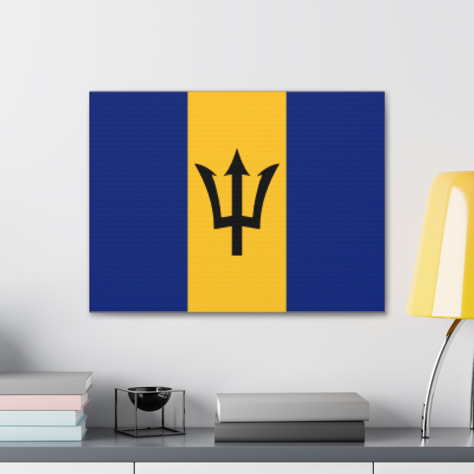 Barbados Country Flag Canvas Vibrant Wall Art Unframed Home Decor-Express Your Love Gifts