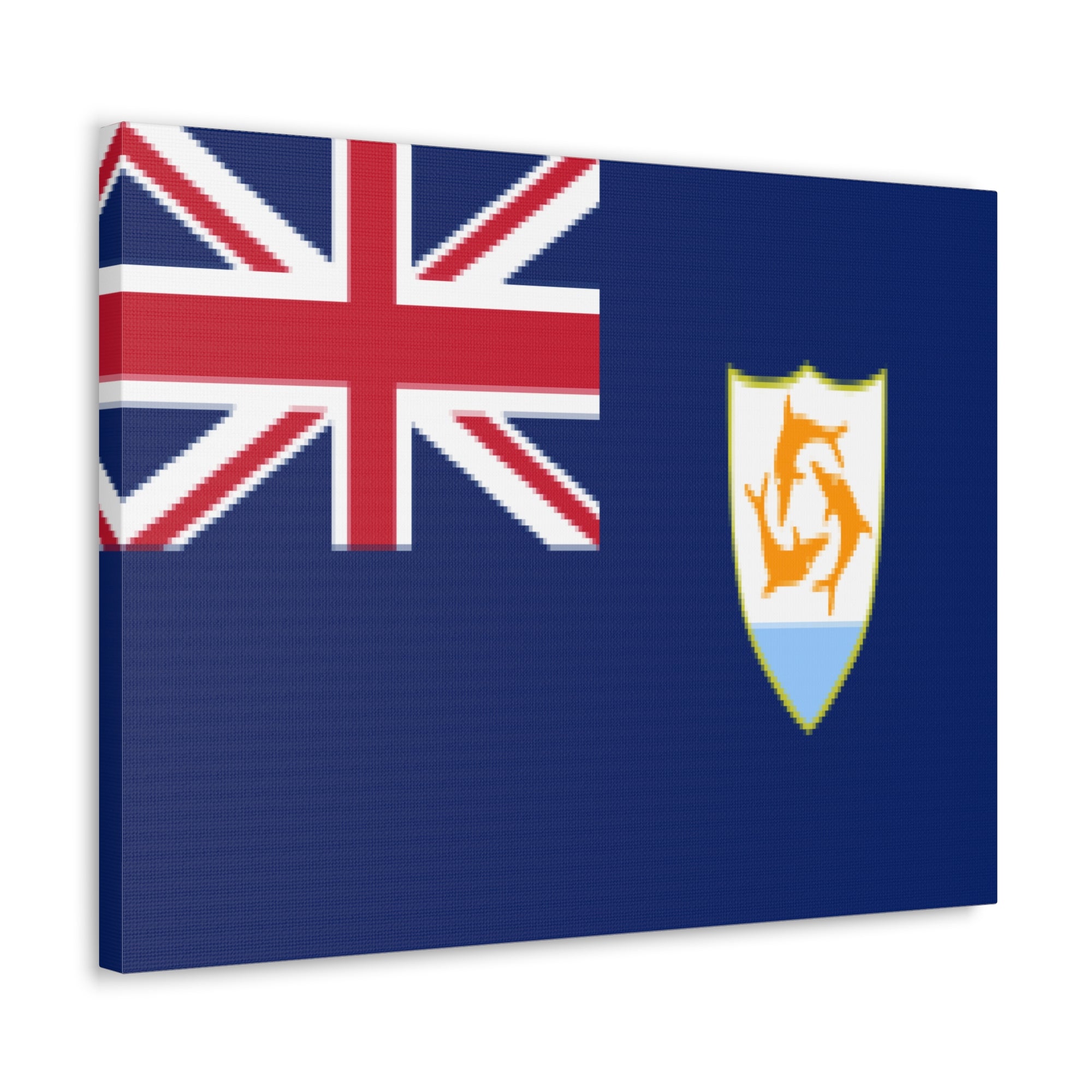 Anguilla Country Flag Canvas Vibrant Wall Art Unframed Home Decor-Express Your Love Gifts