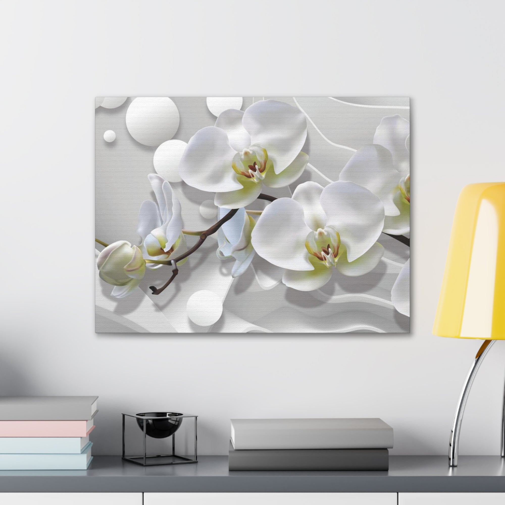 Bouquet of Orchids Flower Canvas Wall Art for Home Decor Ready-to-Hang-Express Your Love Gifts