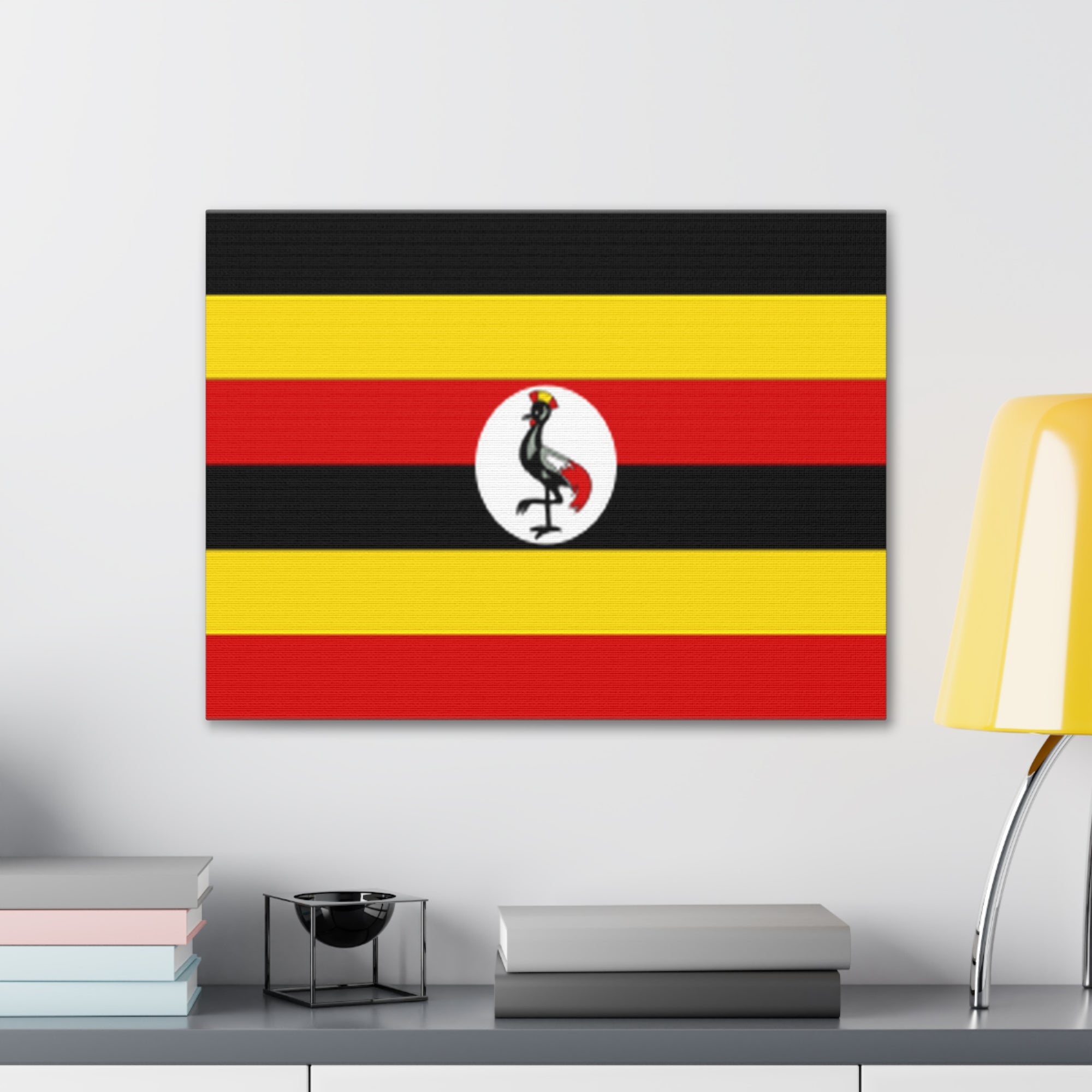 Uganda Country Flag Canvas Vibrant Wall Art Unframed Home Decor-Express Your Love Gifts