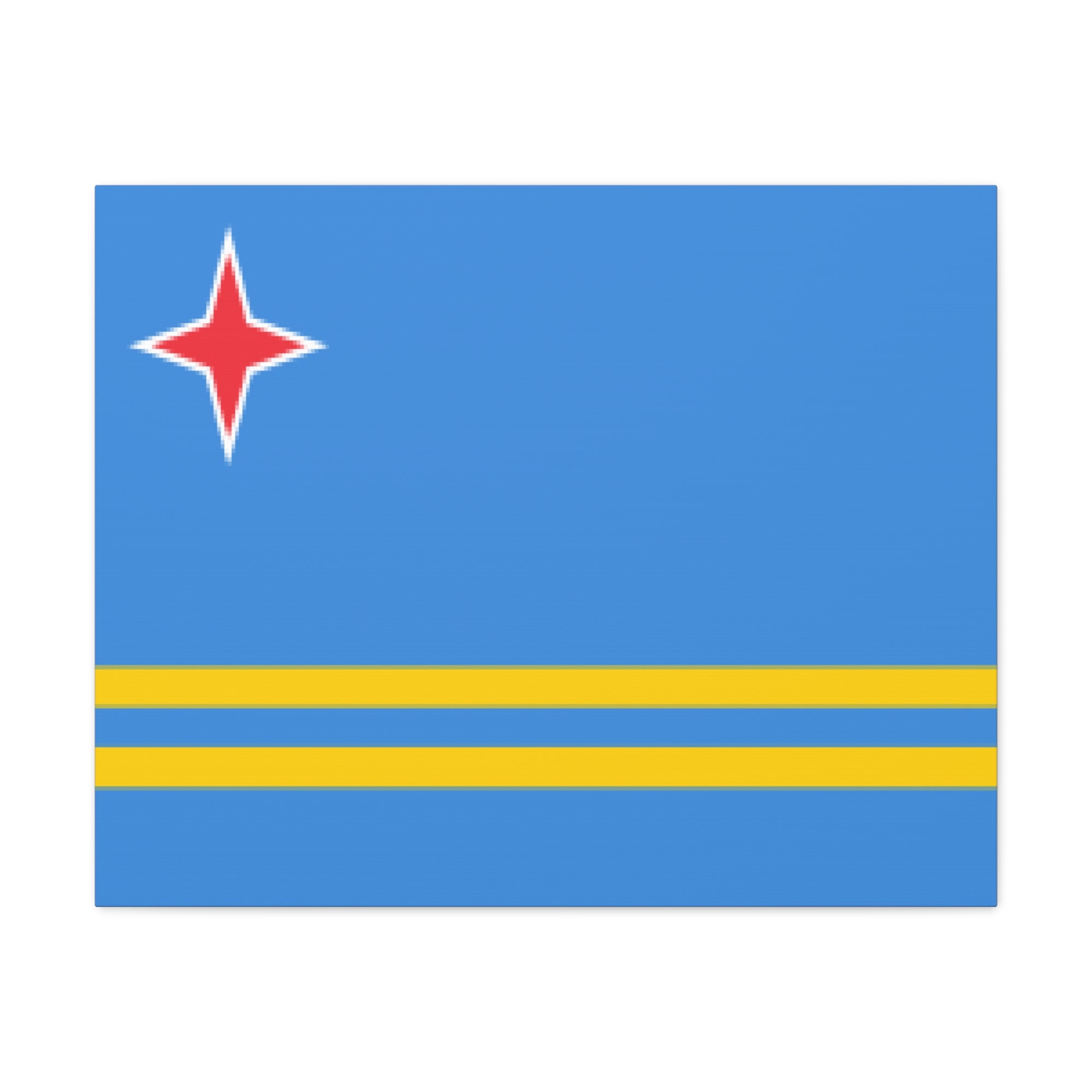 Aruba Country Flag Canvas Vibrant Wall Art Unframed Home Decor-Express Your Love Gifts