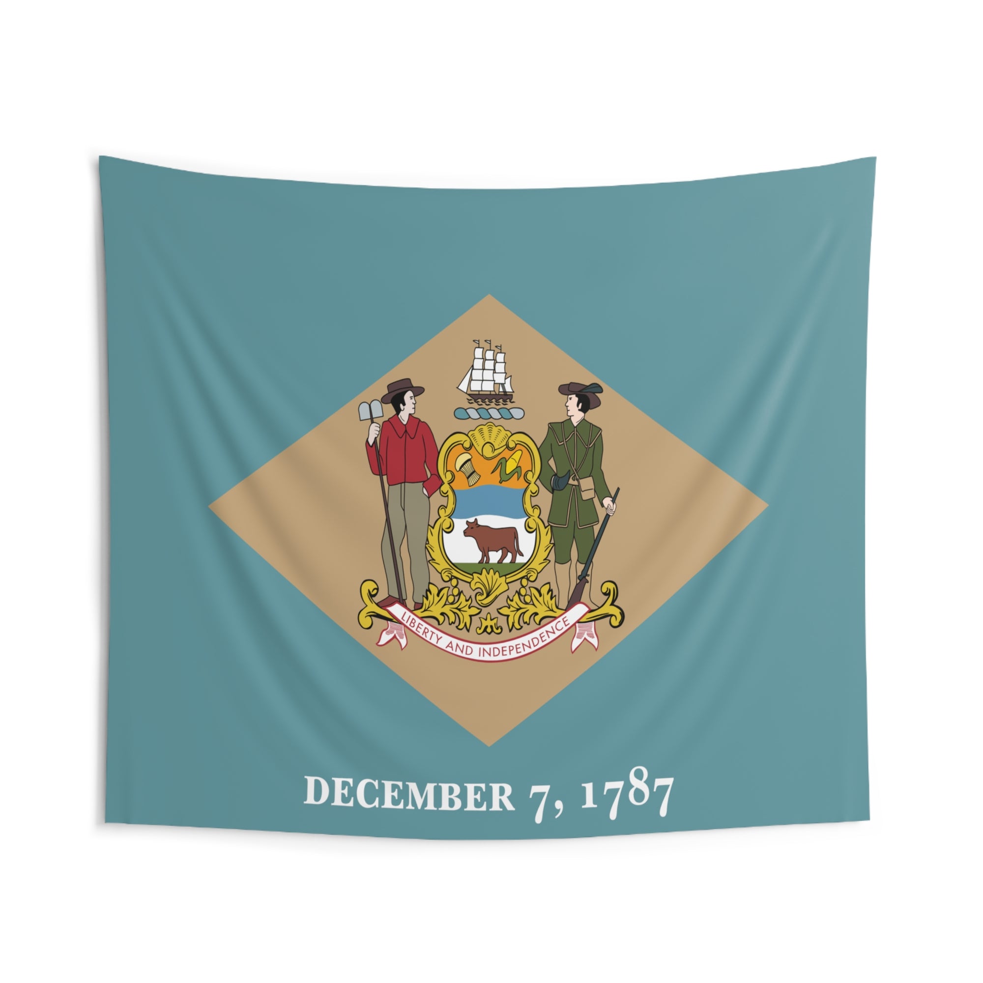 Delaware State Flag Wall Hanging Tapestry-Express Your Love Gifts