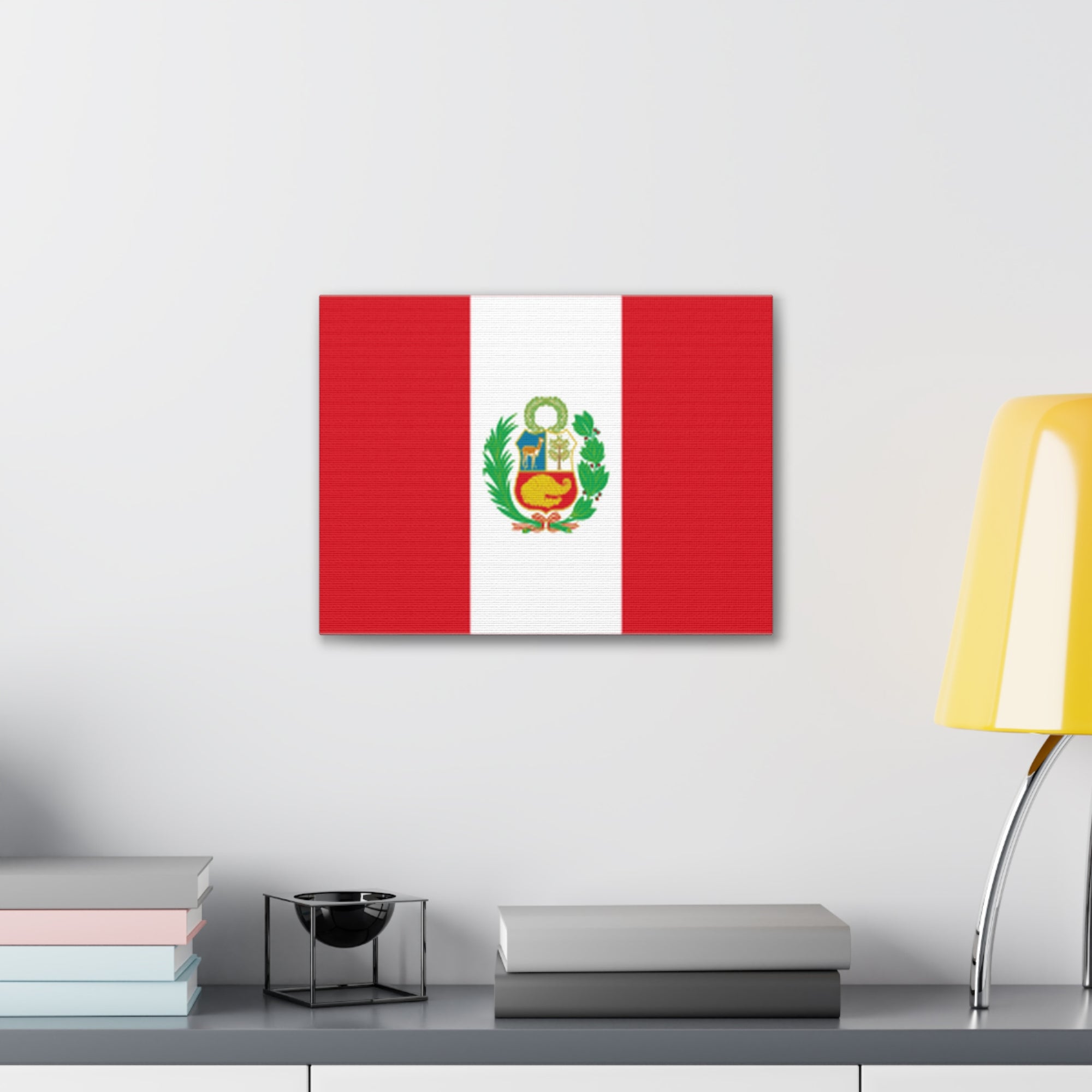 Peru Country Flag Canvas Vibrant Wall Art Unframed Home Decor-Express Your Love Gifts