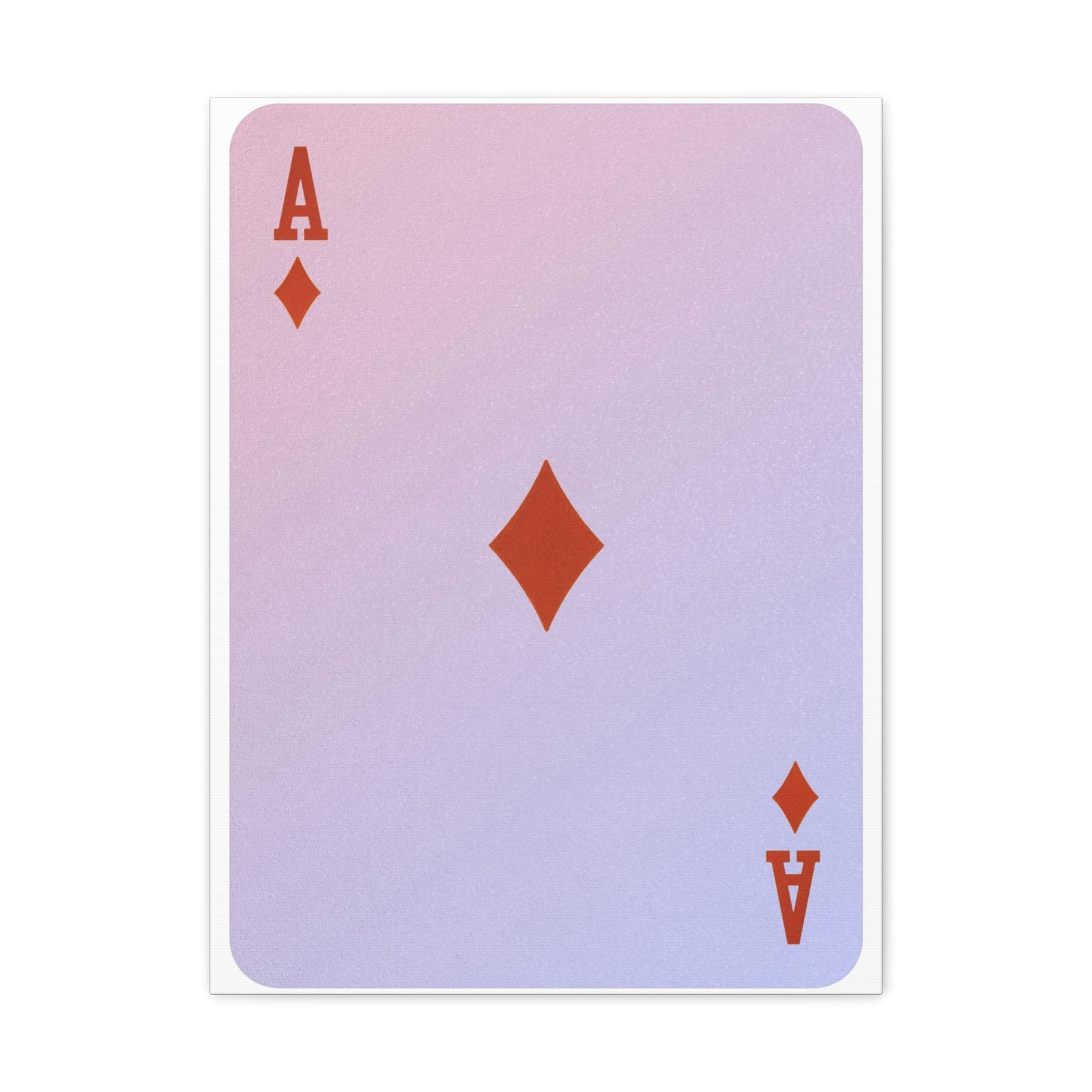 Ace Of Diamonds Playing Card Canvas Wall Art for Home Decor Ready-to-Hang-Express Your Love Gifts