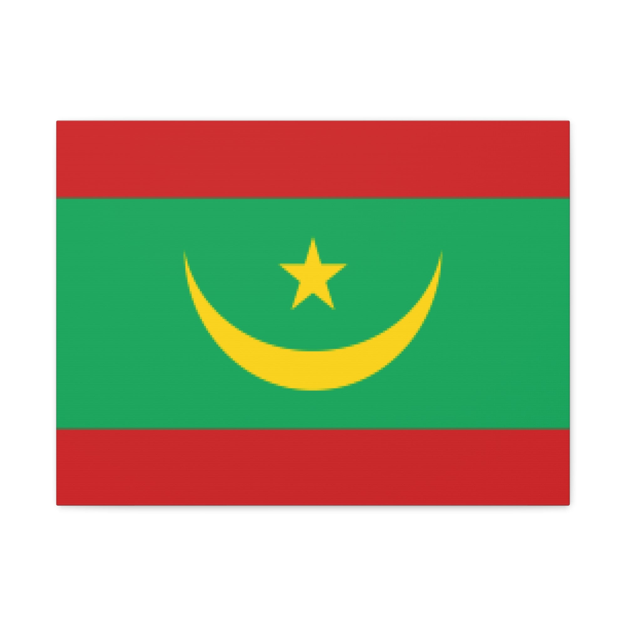 Mauritania Country Flag Canvas Vibrant Wall Art Unframed Home Decor-Express Your Love Gifts