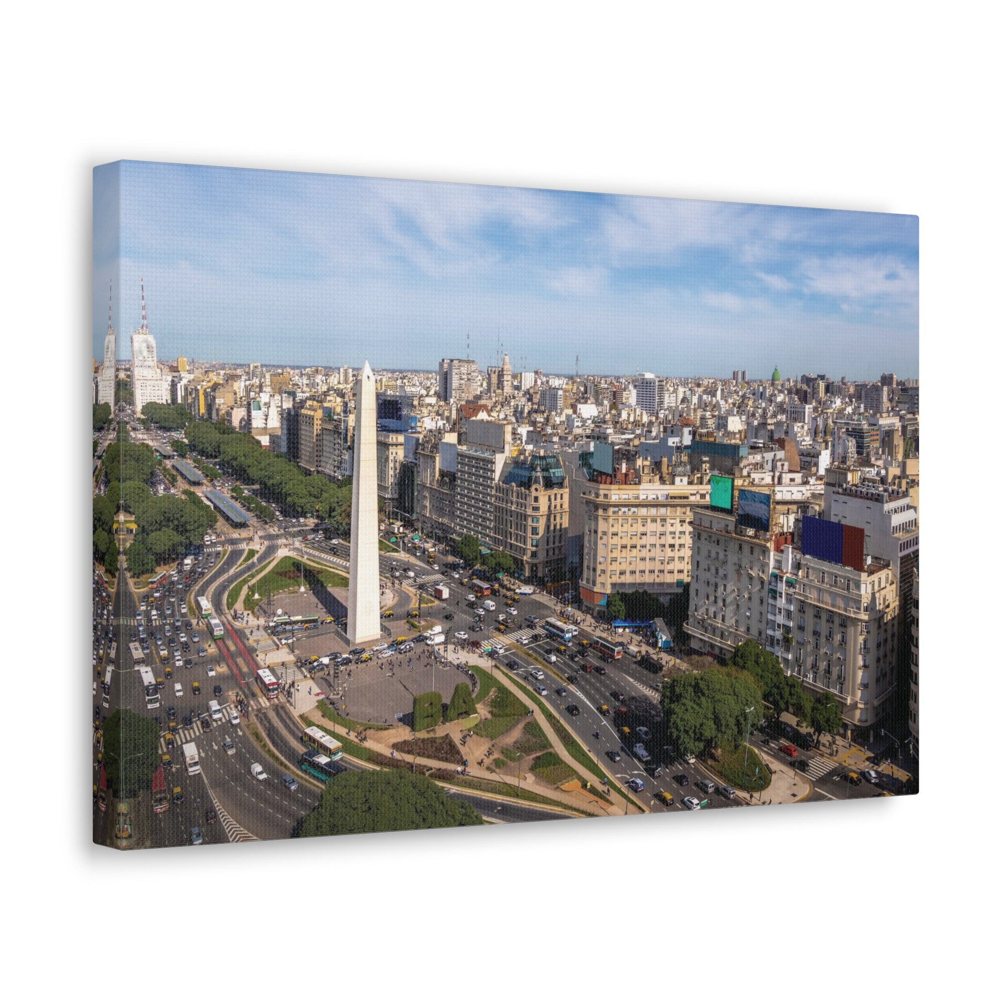 Buenos Aires Daytime Skyline Canvas Artwork High-Quality Breathtaking Stunning Cityscape for Home Decor Ready to Hang-Express Your Love Gifts