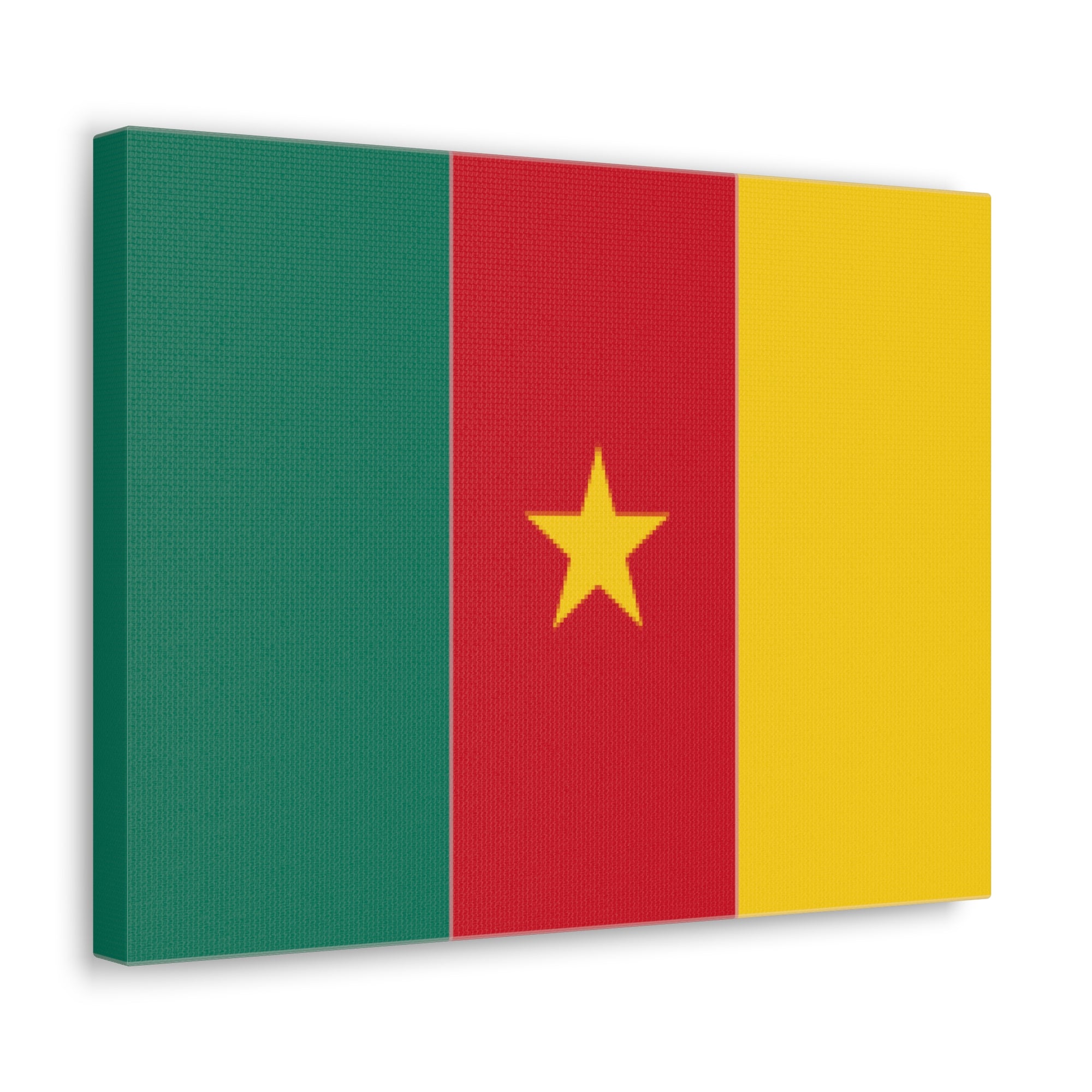 Cameroon Country Flag Canvas Vibrant Wall Art Unframed Home Decor-Express Your Love Gifts