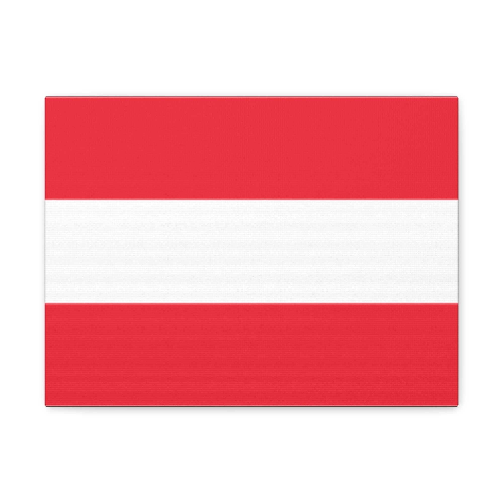 Austria Country Flag Canvas Vibrant Wall Art Unframed Home Decor-Express Your Love Gifts