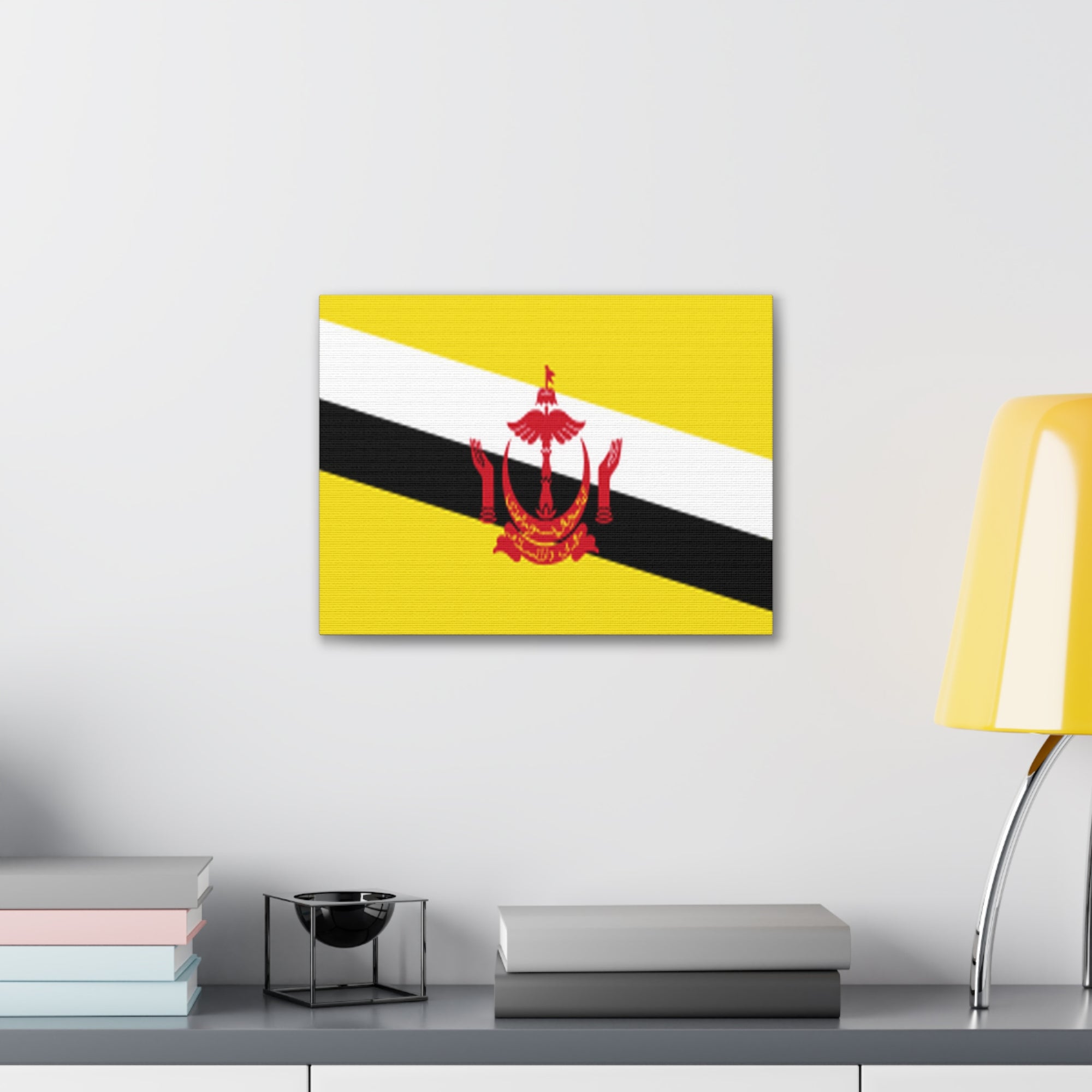 Brunei Country Flag Canvas Vibrant Wall Art Unframed Home Decor-Express Your Love Gifts