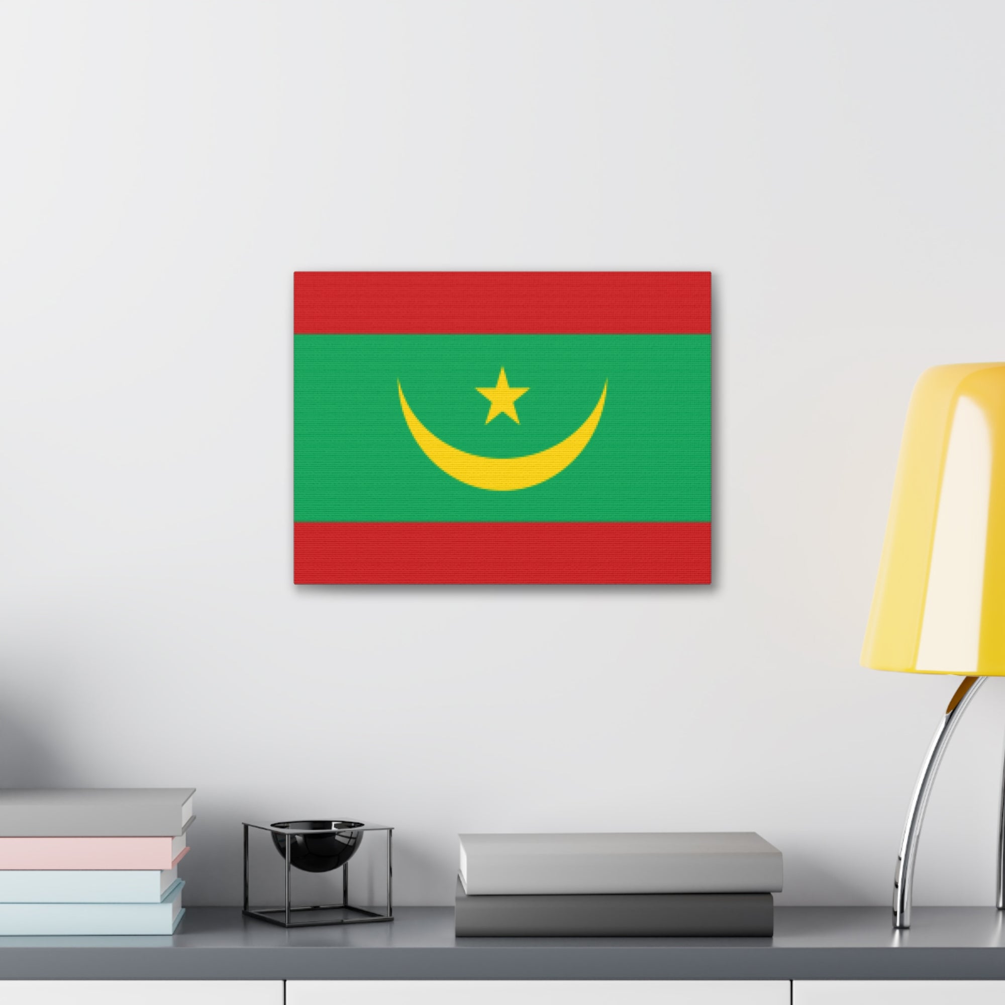 Mauritania Country Flag Canvas Vibrant Wall Art Unframed Home Decor-Express Your Love Gifts