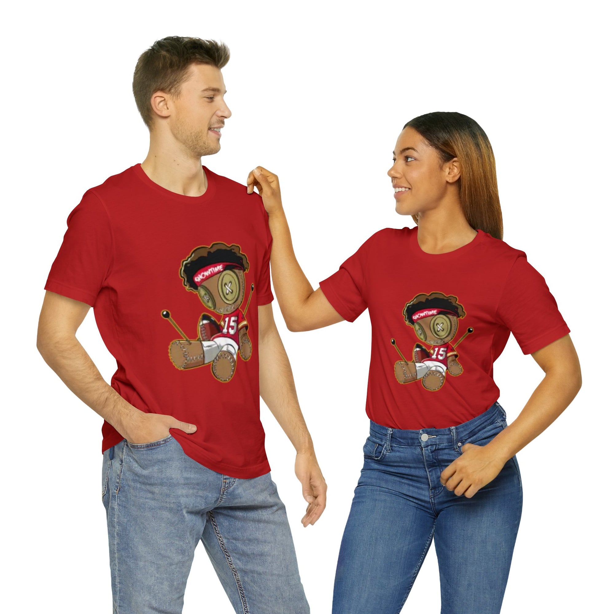 I Hate Mahomes QB Voodoo Doll T-Shirt Kansas City Loses Comfy Cotton Unisex-Express Your Love Gifts