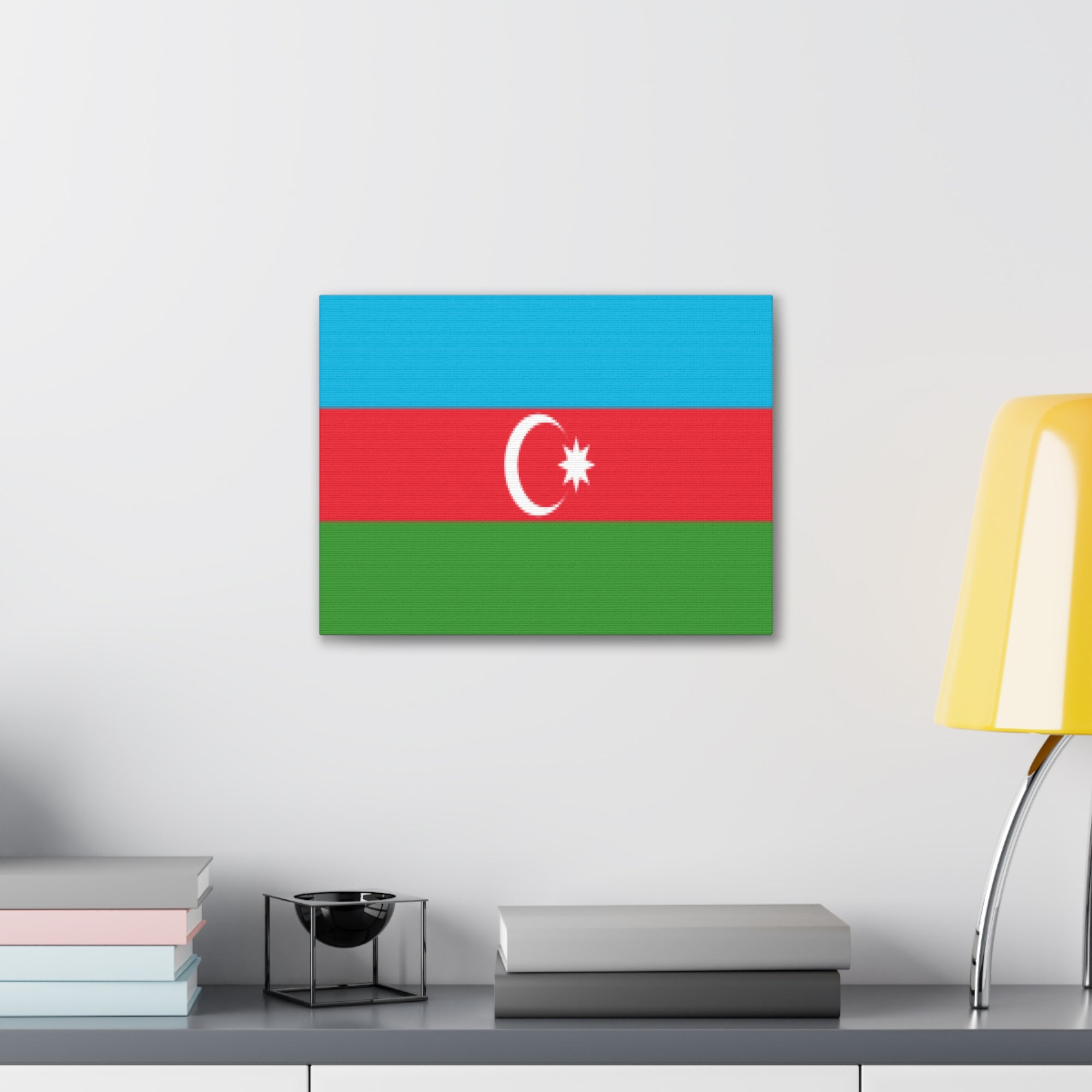 Azerbaijan Country Flag Canvas Vibrant Wall Art Unframed Home Decor-Express Your Love Gifts