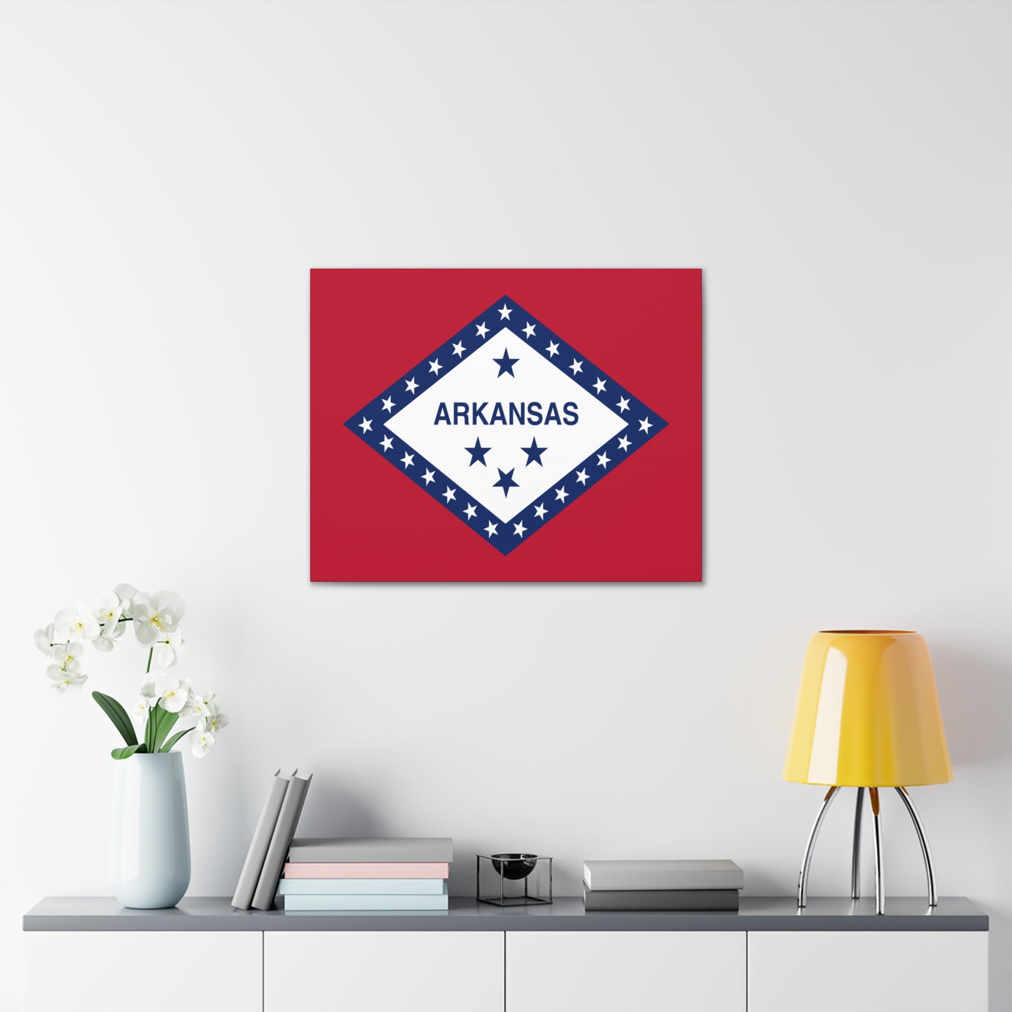 Arkansas State Flag Canvas Vibrant Wall Art Unframed Home Decor-Express Your Love Gifts