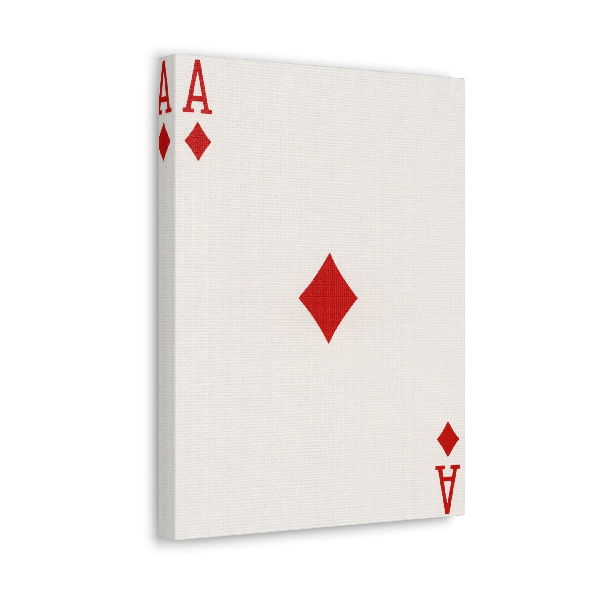 Ace Of Diamonds Playing Card Canvas Wall Art for Home Decor Ready-to-Hang-Express Your Love Gifts