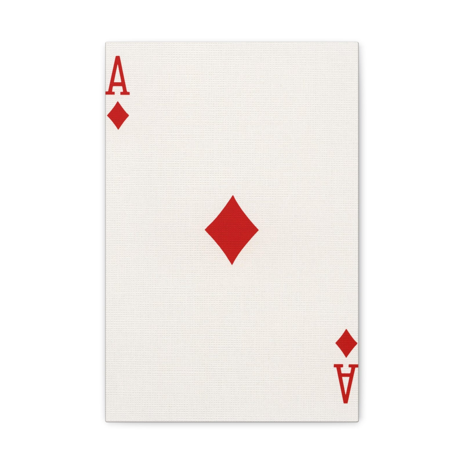 Ace Of Diamonds Playing Card Canvas Wall Art for Home Decor Ready-to-Hang-Express Your Love Gifts