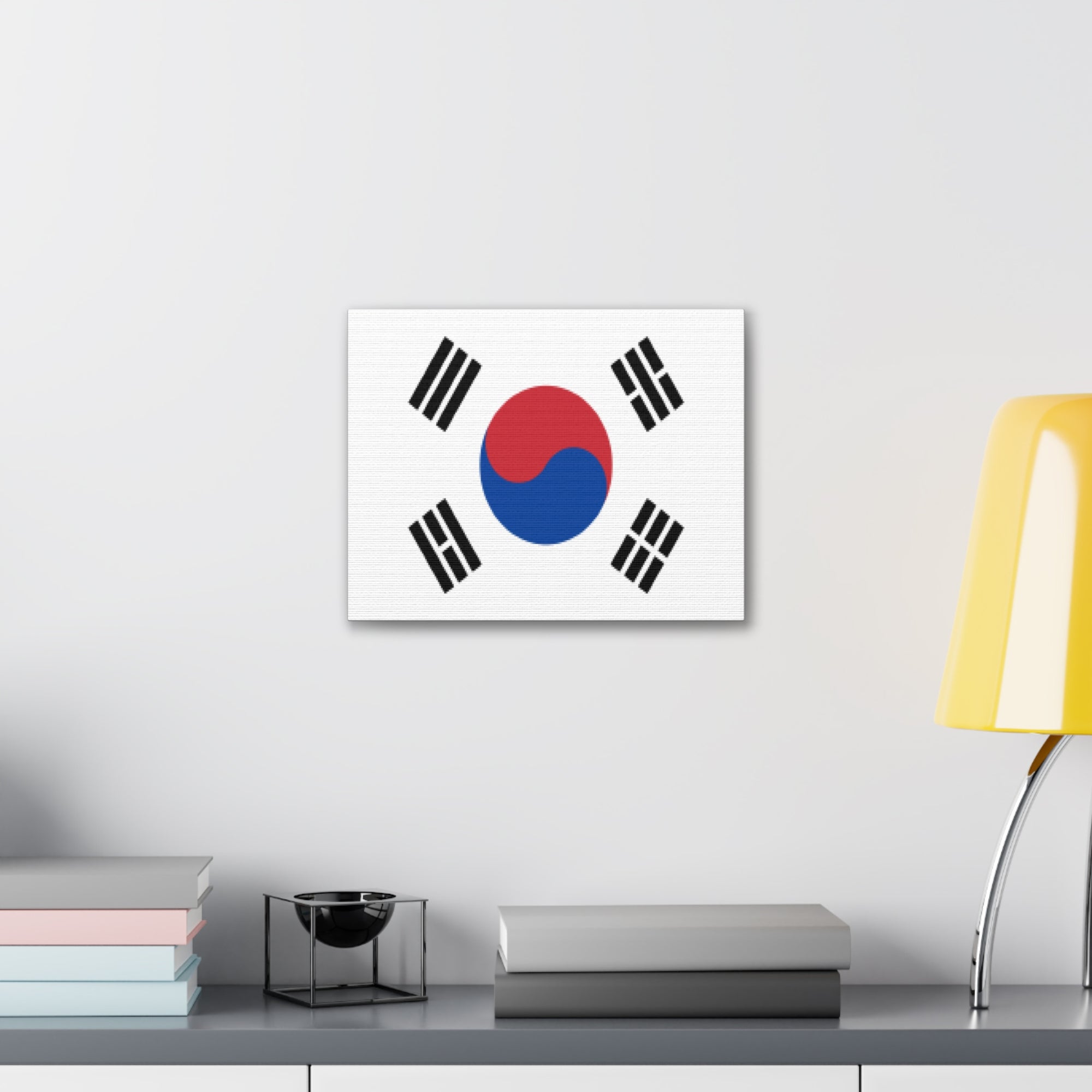 South Korea Country Flag Canvas Vibrant Wall Art Unframed Home Decor-Express Your Love Gifts