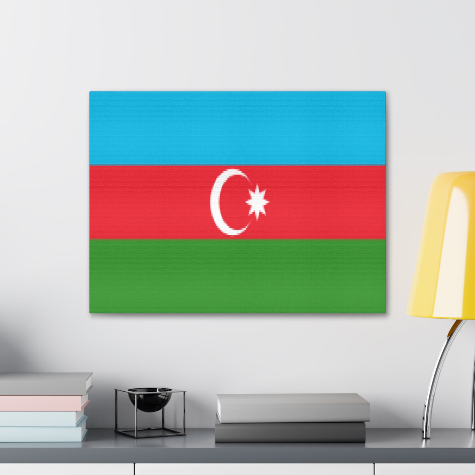 Azerbaijan Country Flag Canvas Vibrant Wall Art Unframed Home Decor-Express Your Love Gifts