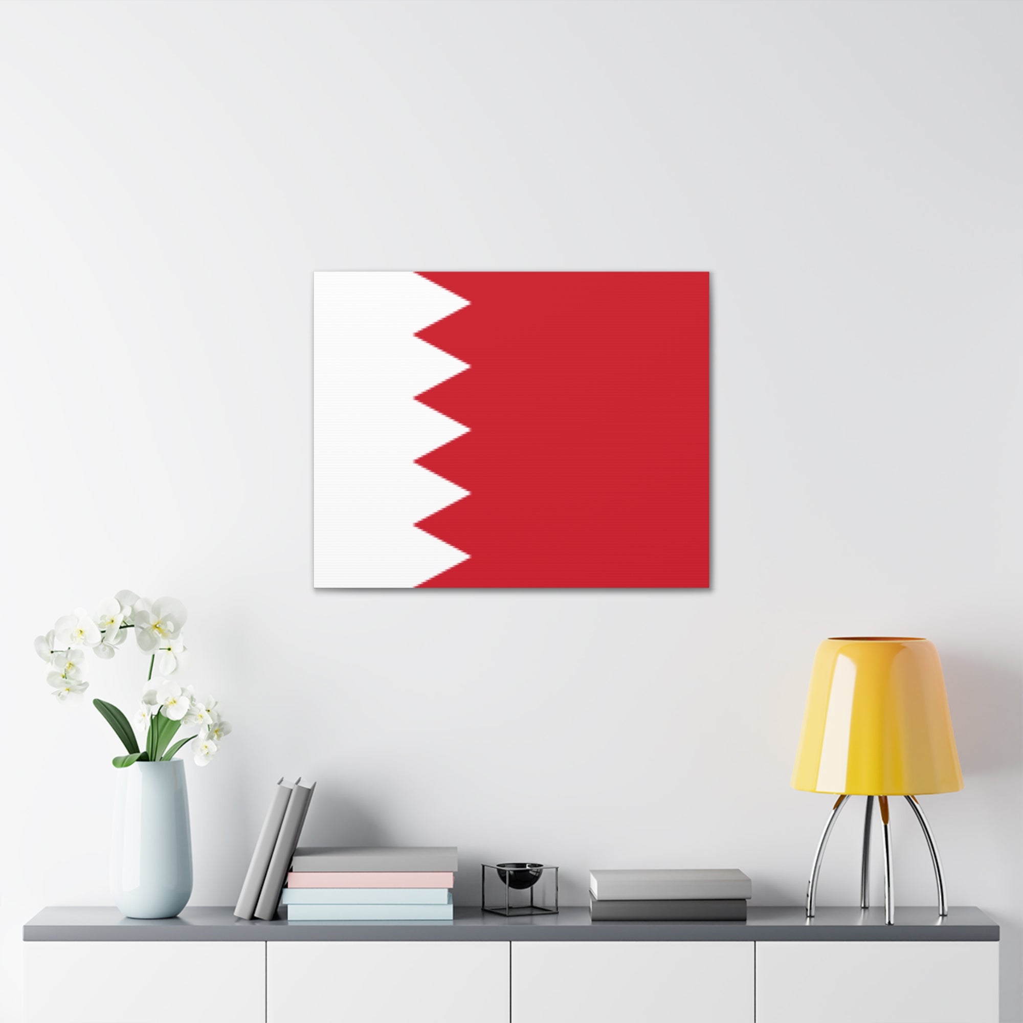 Bahrain Country Flag Canvas Vibrant Wall Art Unframed Home Decor-Express Your Love Gifts