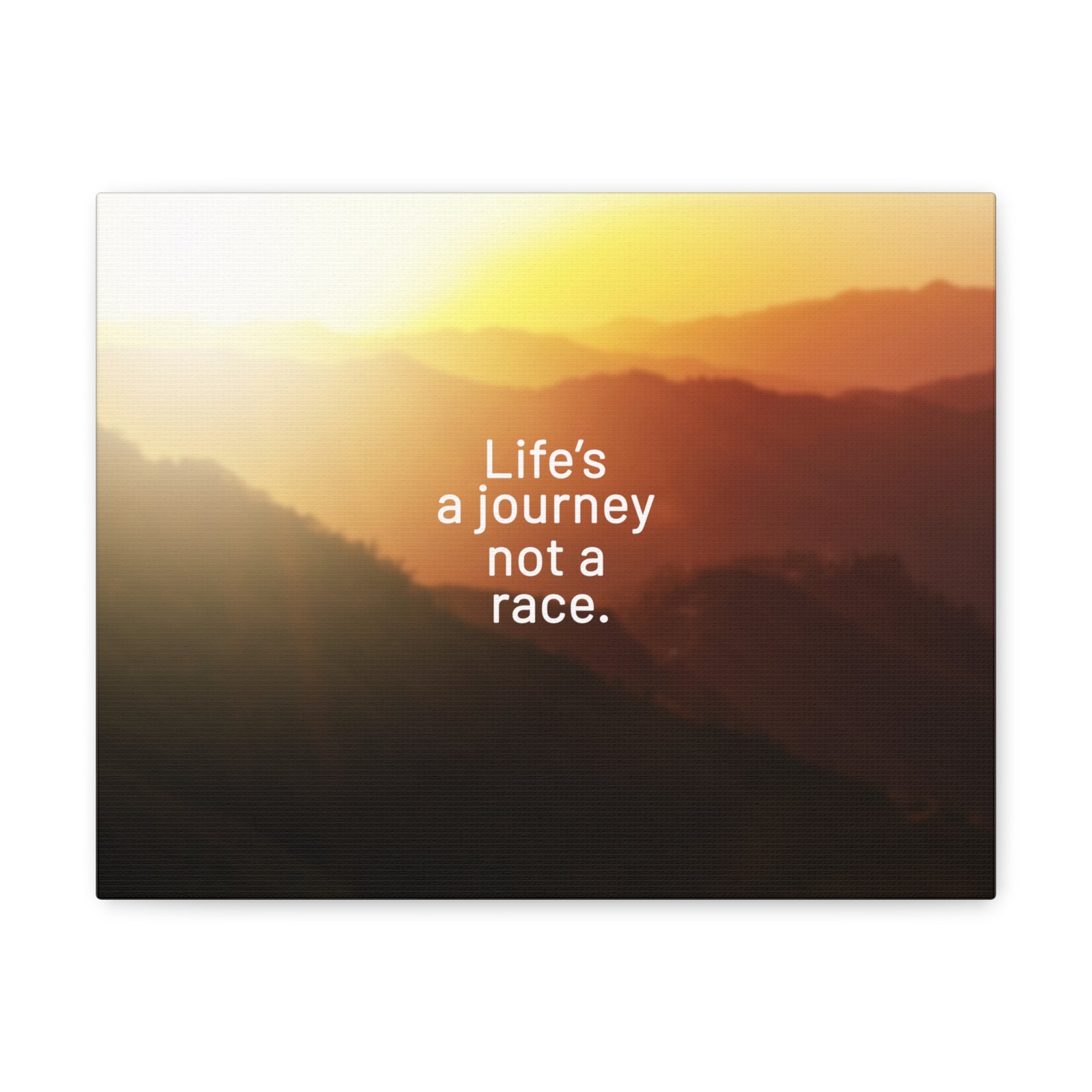 Scripture Walls Inspirational Quote Canvas Life's A Journey Not A Race Wall Art Motivational Motto Inspiring Prints Artwork Decor Ready to Hang-Express Your Love Gifts