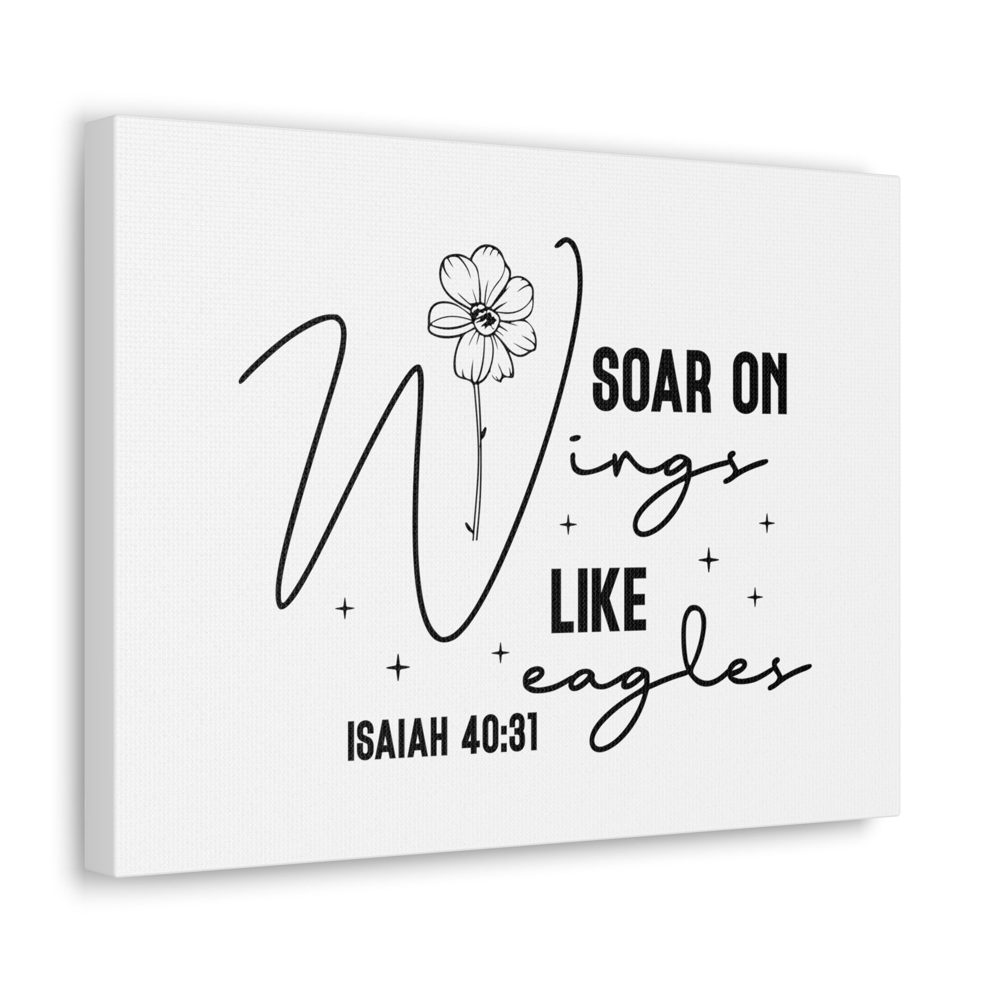 Scripture Walls Isaiah 40:31 Soar on Wings Bible Verse Canvas Christian Wall Art Ready to Hang Unframed-Express Your Love Gifts