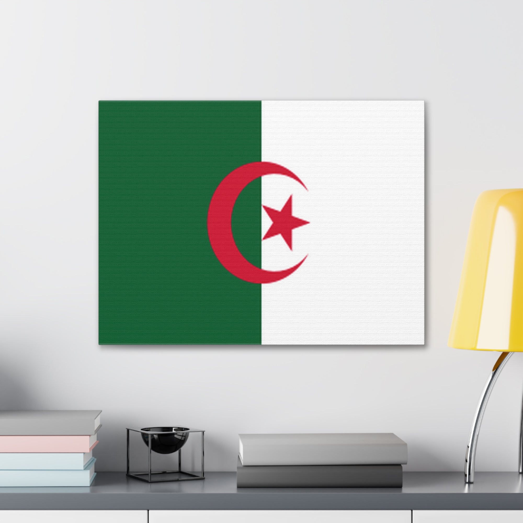 Algeria Country Flag Canvas Vibrant Wall Art Unframed Home Decor-Express Your Love Gifts