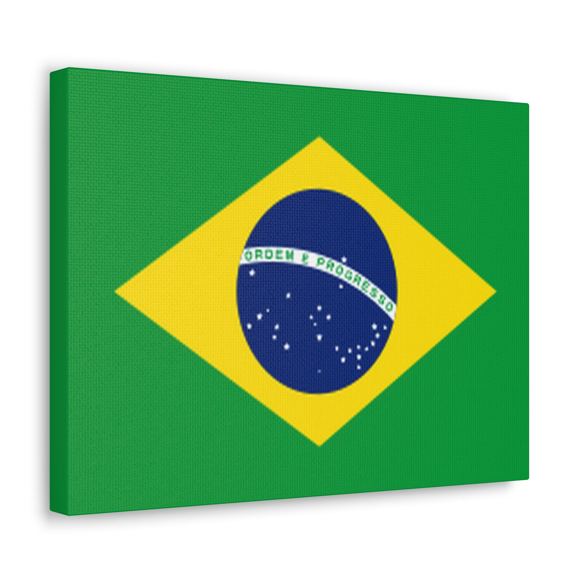 Brazil Country Flag Canvas Vibrant Wall Art Unframed Home Decor-Express Your Love Gifts