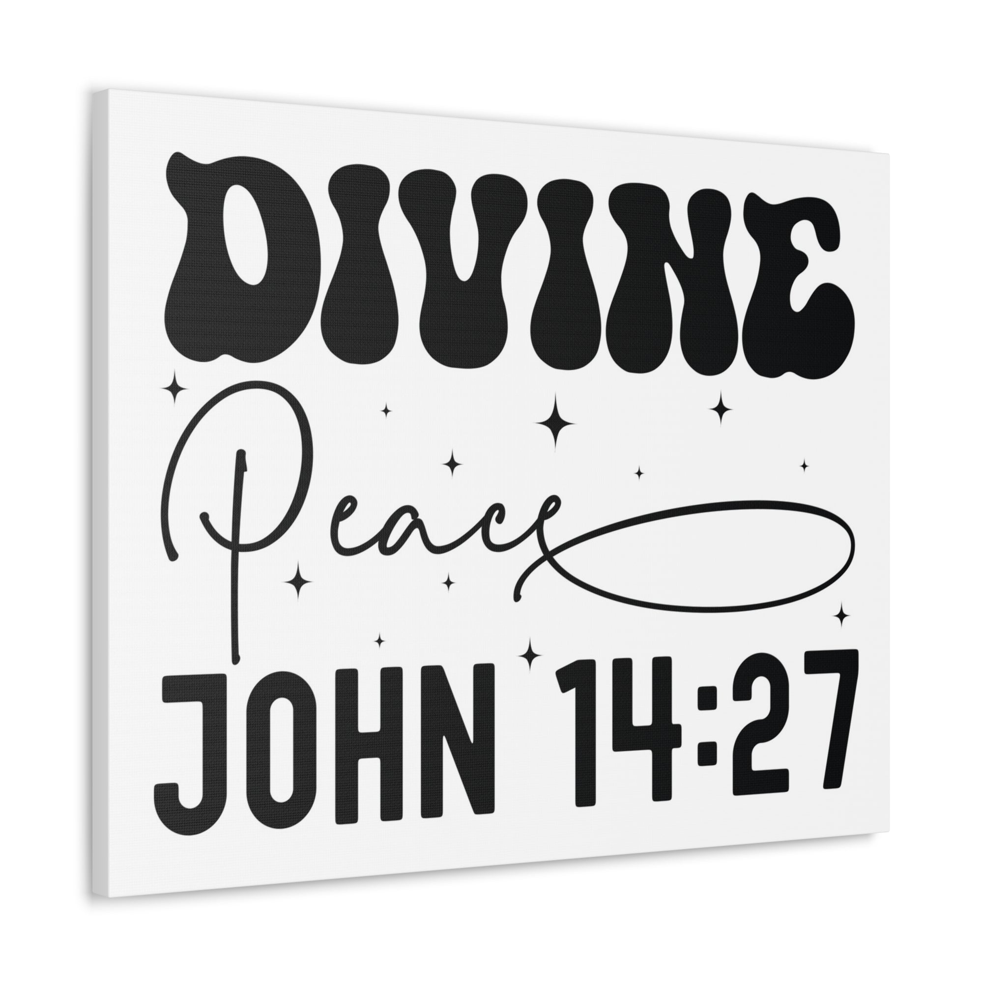 Scripture Walls John 14:27 Divine Peace Bible Verse Canvas Christian Wall Art Ready to Hang Unframed-Express Your Love Gifts