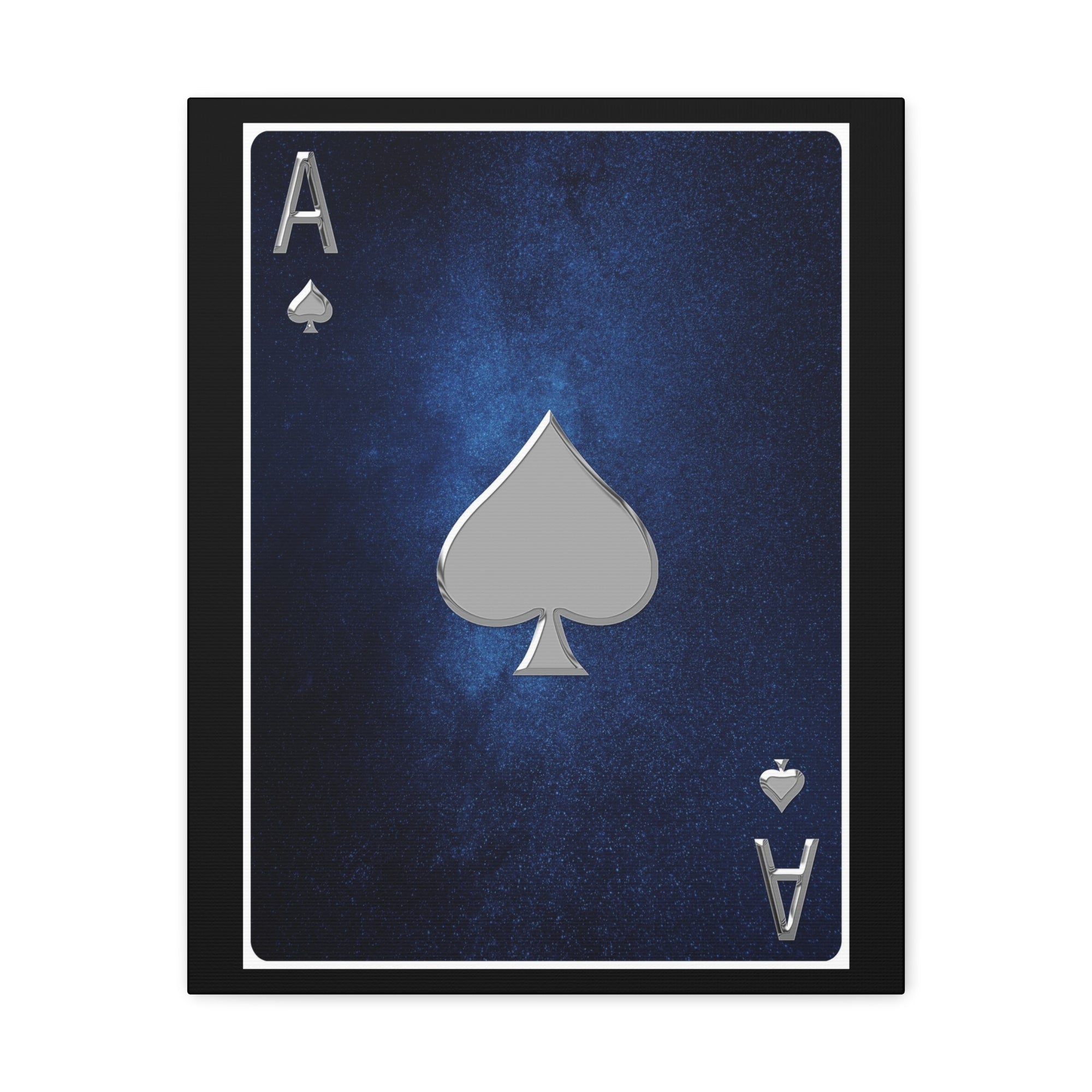 Ace Of Spades Space Background Playing Card Canvas Wall Art for Home Decor Ready-to-Hang-Express Your Love Gifts