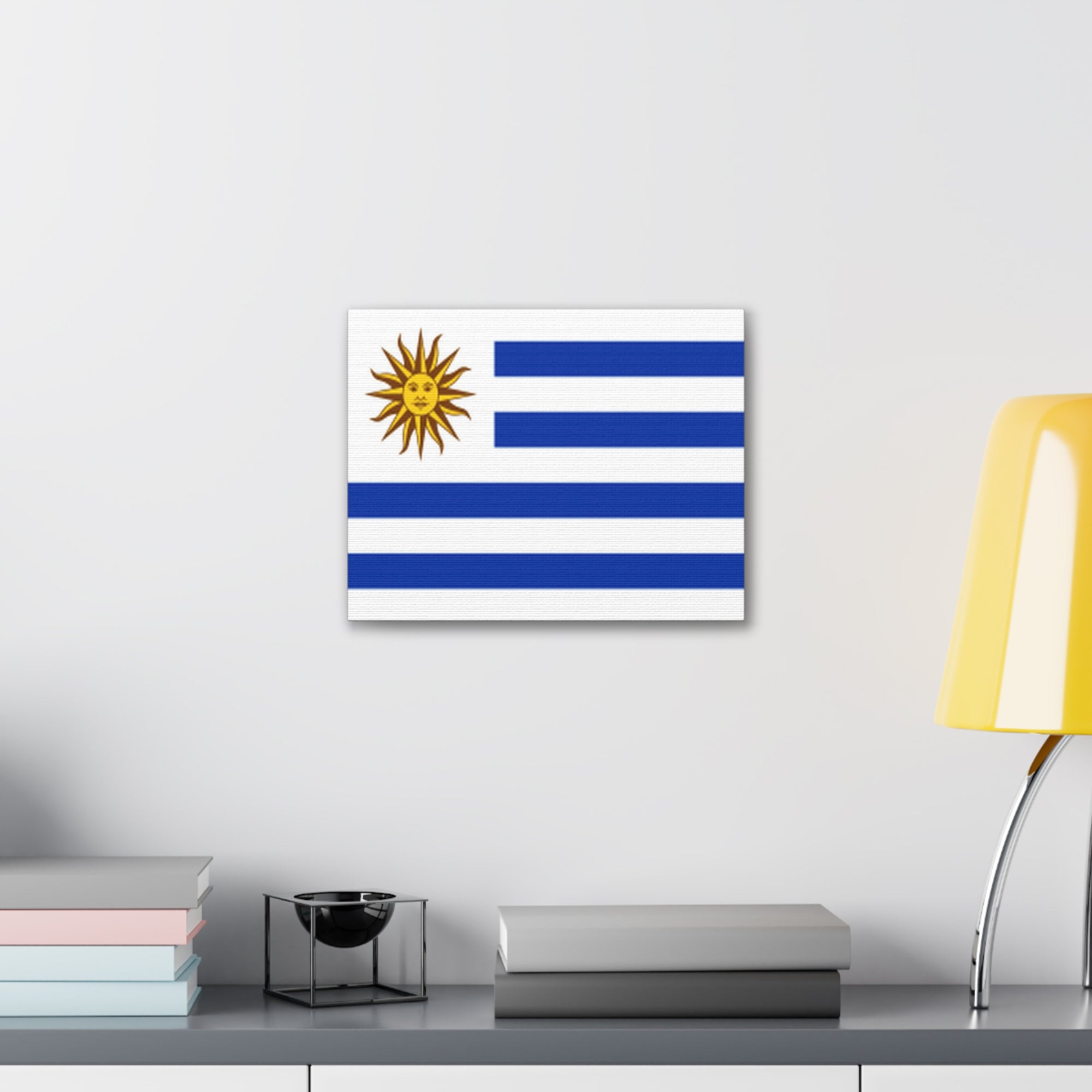 Uruguay Country Flag Canvas Vibrant Wall Art Unframed Home Decor-Express Your Love Gifts