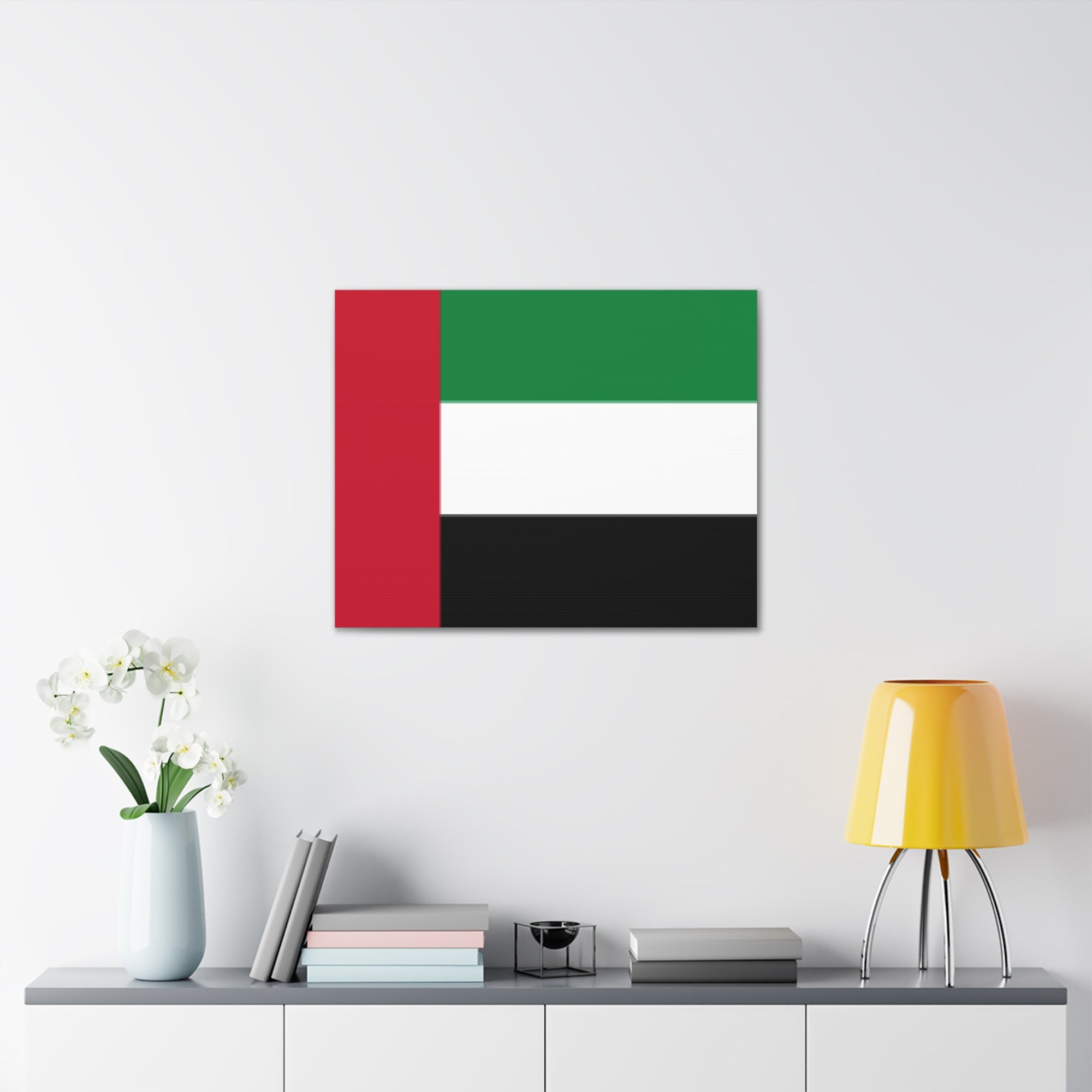 United Arab Emirates Country Flag Canvas Vibrant Wall Art Unframed Home Decor-Express Your Love Gifts