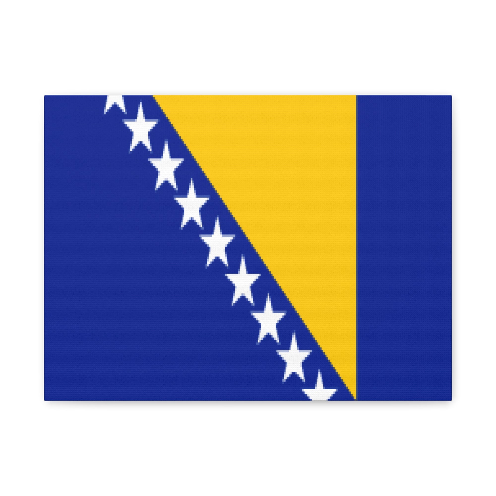 Bosnia and Herzegovina Country Flag Canvas Vibrant Wall Art Unframed Home Decor-Express Your Love Gifts