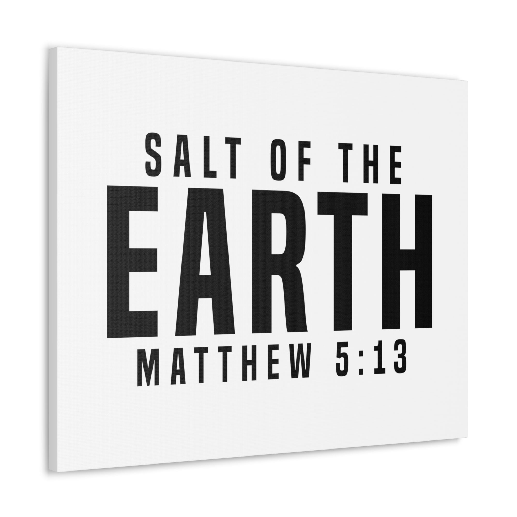 Scripture Walls Matthew 5:13 Salt of the Earth Bible Verse Canvas Christian Wall Art Ready to Hang Unframed-Express Your Love Gifts